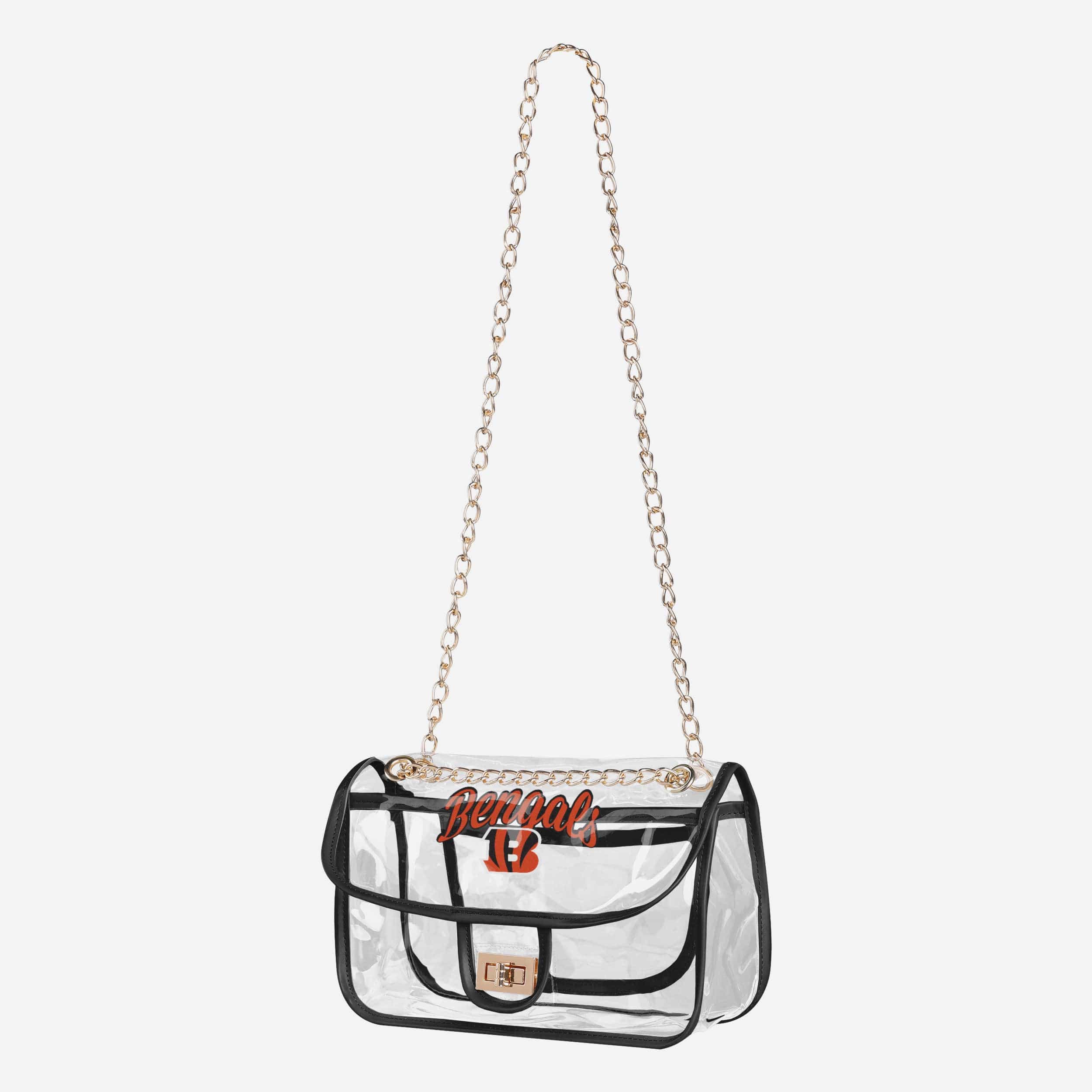 Cincinnati Bengals Clear Crossbody Chain Bag - Image 2