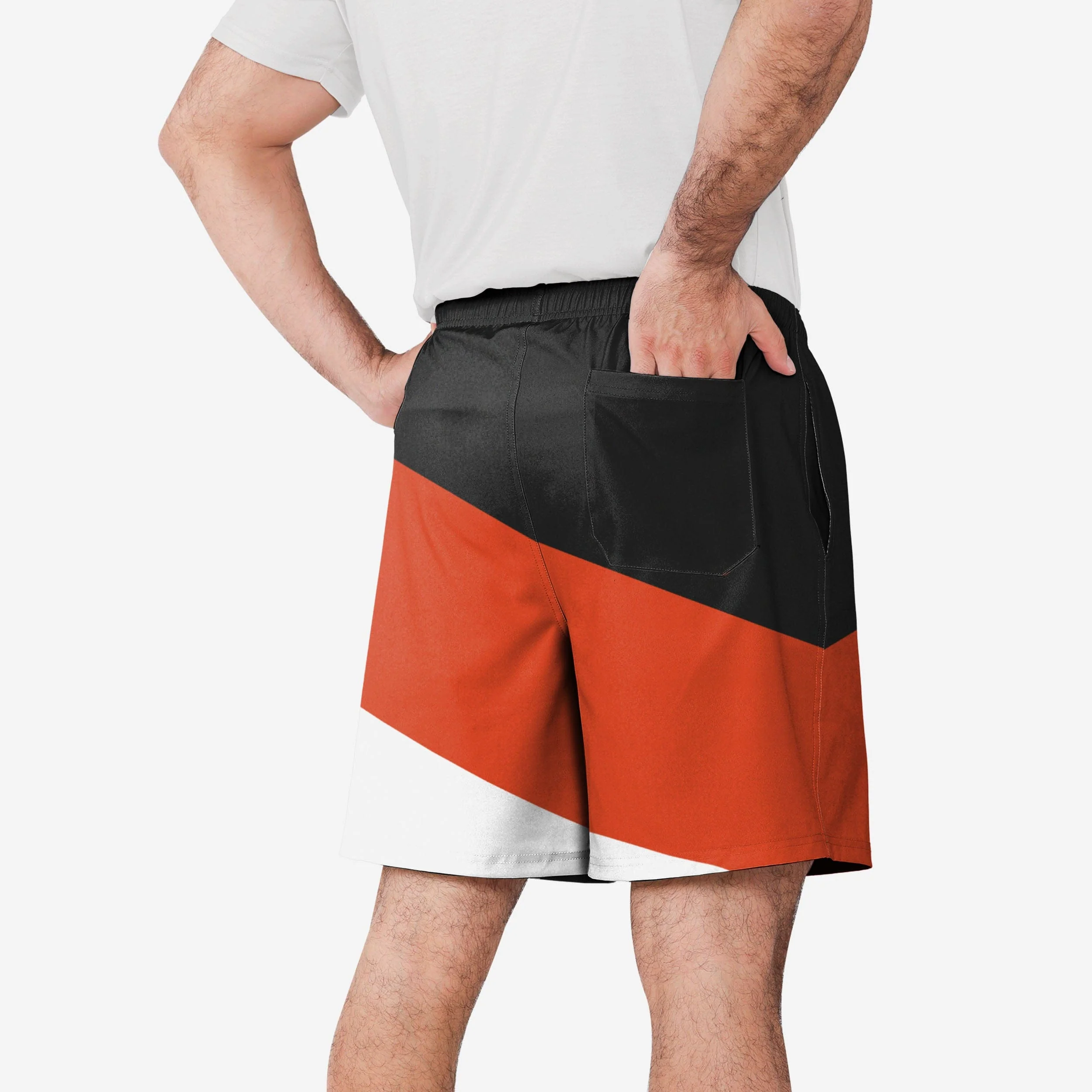 Cincinnati Bengals Colorblock Double Down Liner Training Shorts - Image 2