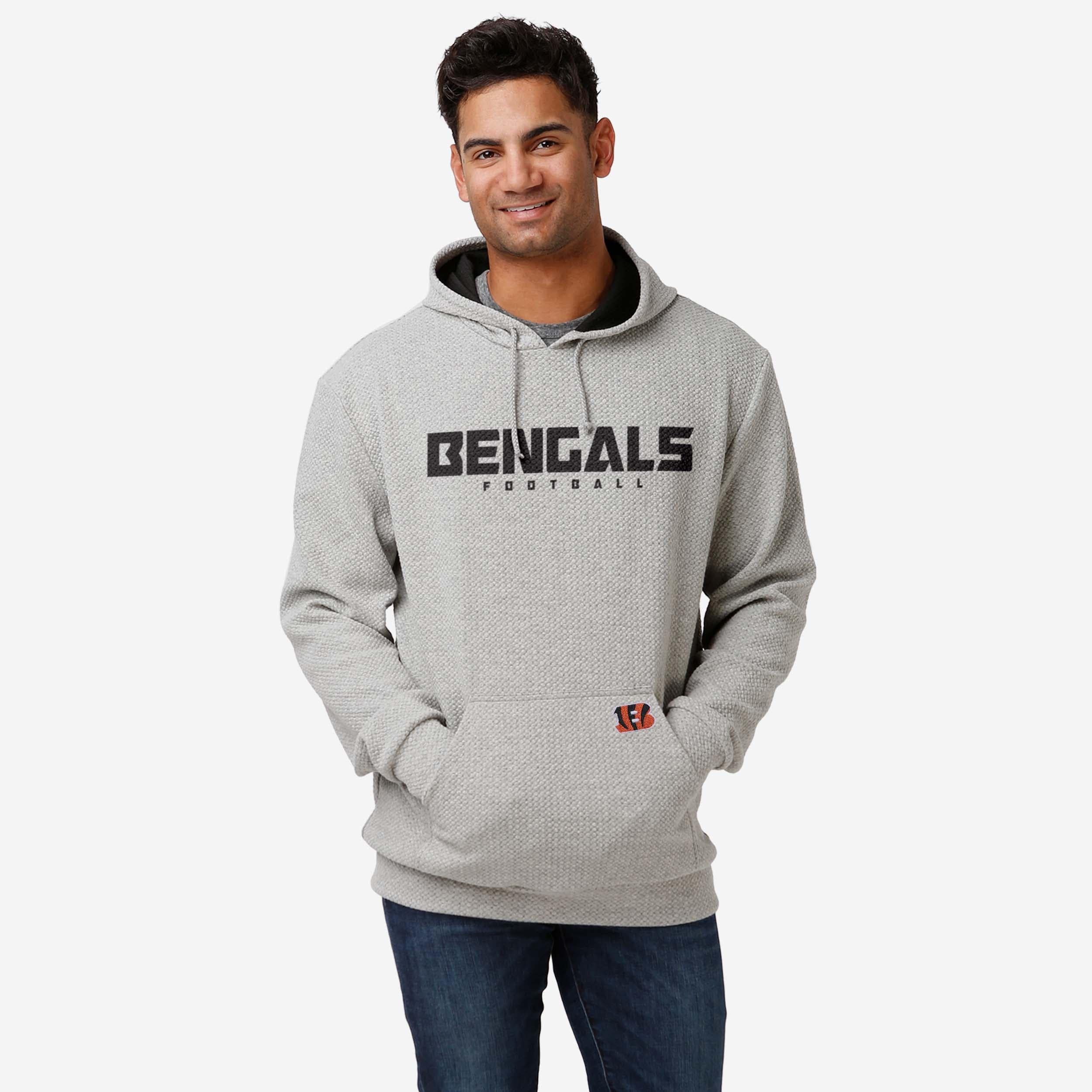 Cincinnati Bengals Gray Woven Hoodie