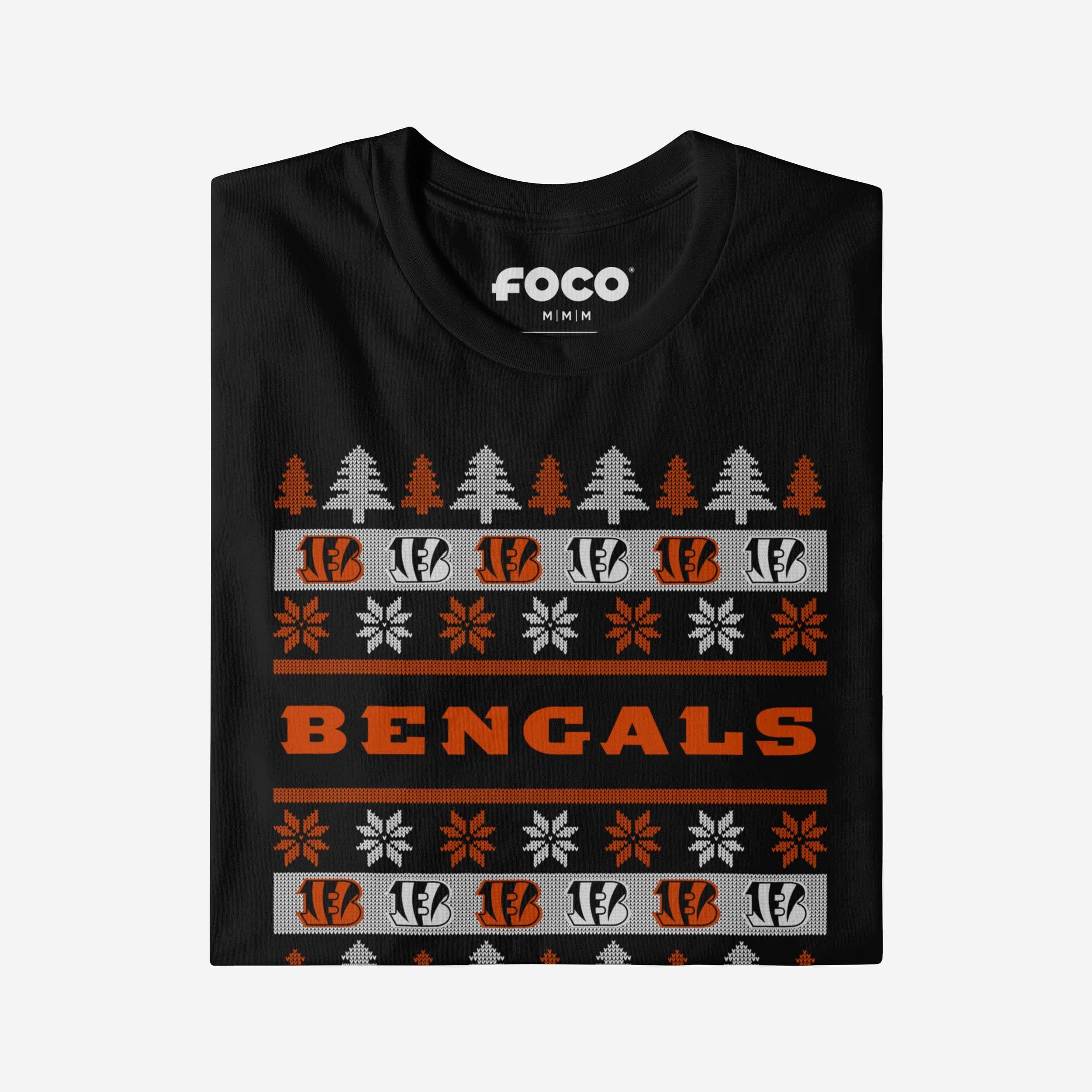 Cincinnati Bengals Holiday Sweater T-Shirt - Image 4