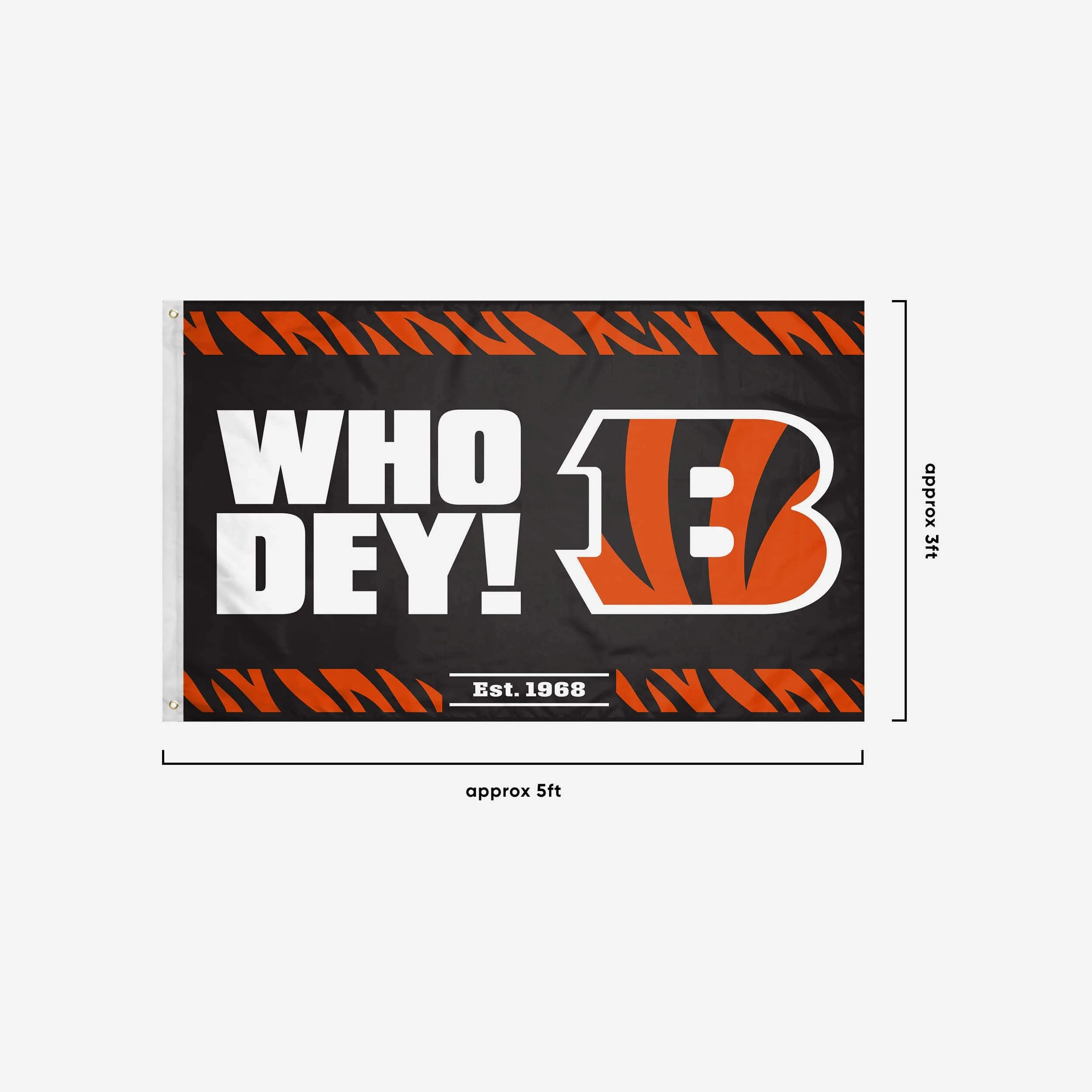 Cincinnati Bengals Horizontal Slogan Flag - Image 3