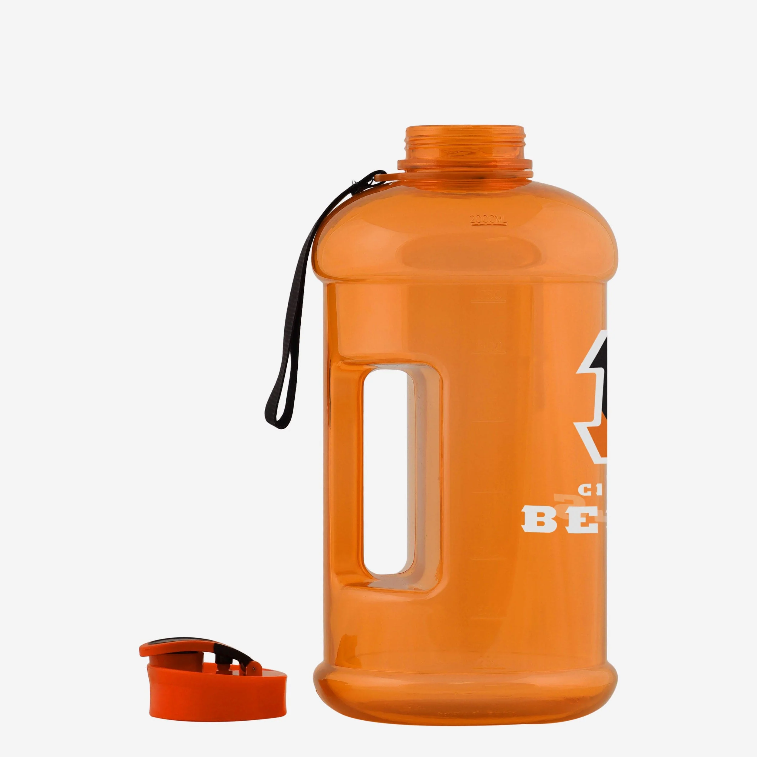 Cincinnati Bengals Large Team Color Clear Sports Bottle - Image 3