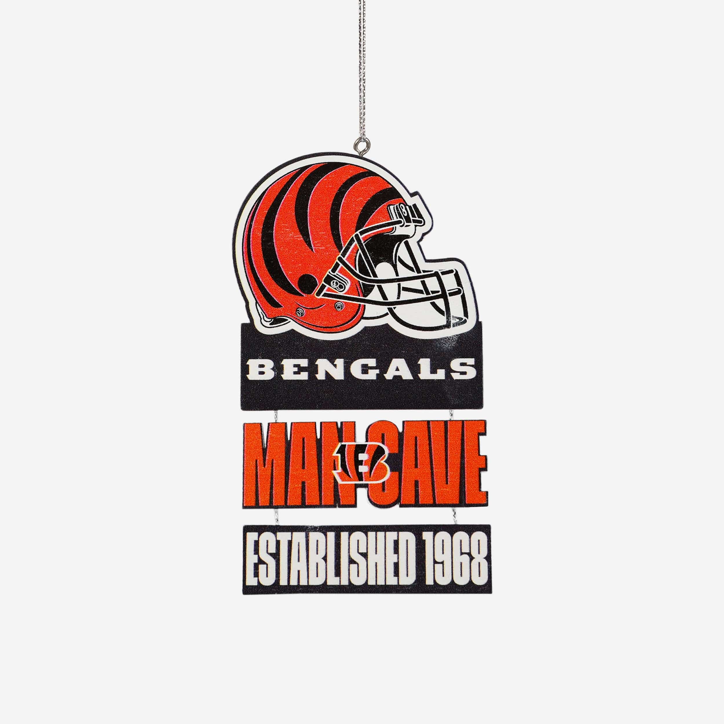 Cincinnati Bengals Mancave Sign Ornament