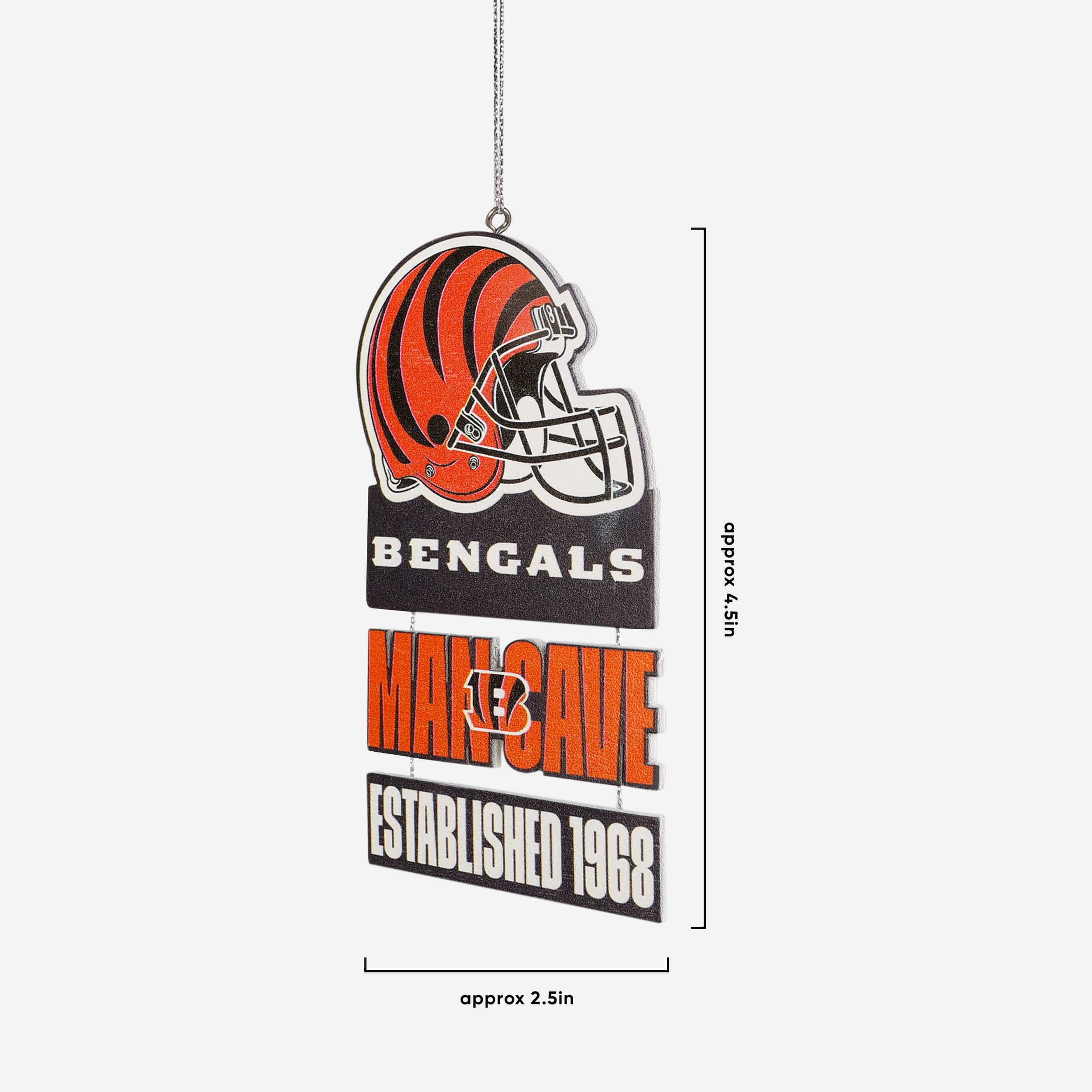 Cincinnati Bengals Mancave Sign Ornament - Image 2