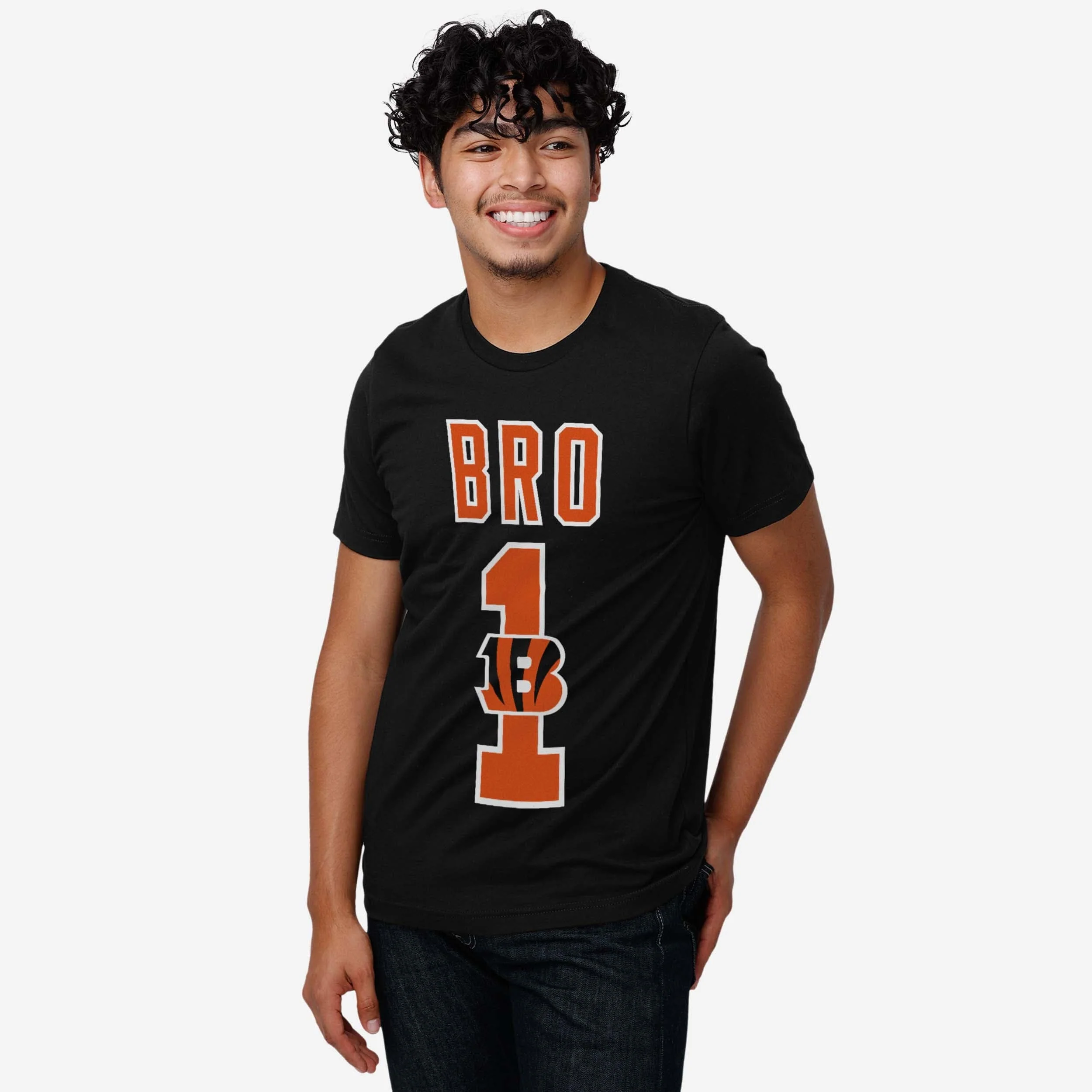 Cincinnati Bengals Number 1 Bro T-Shirt - Image 2