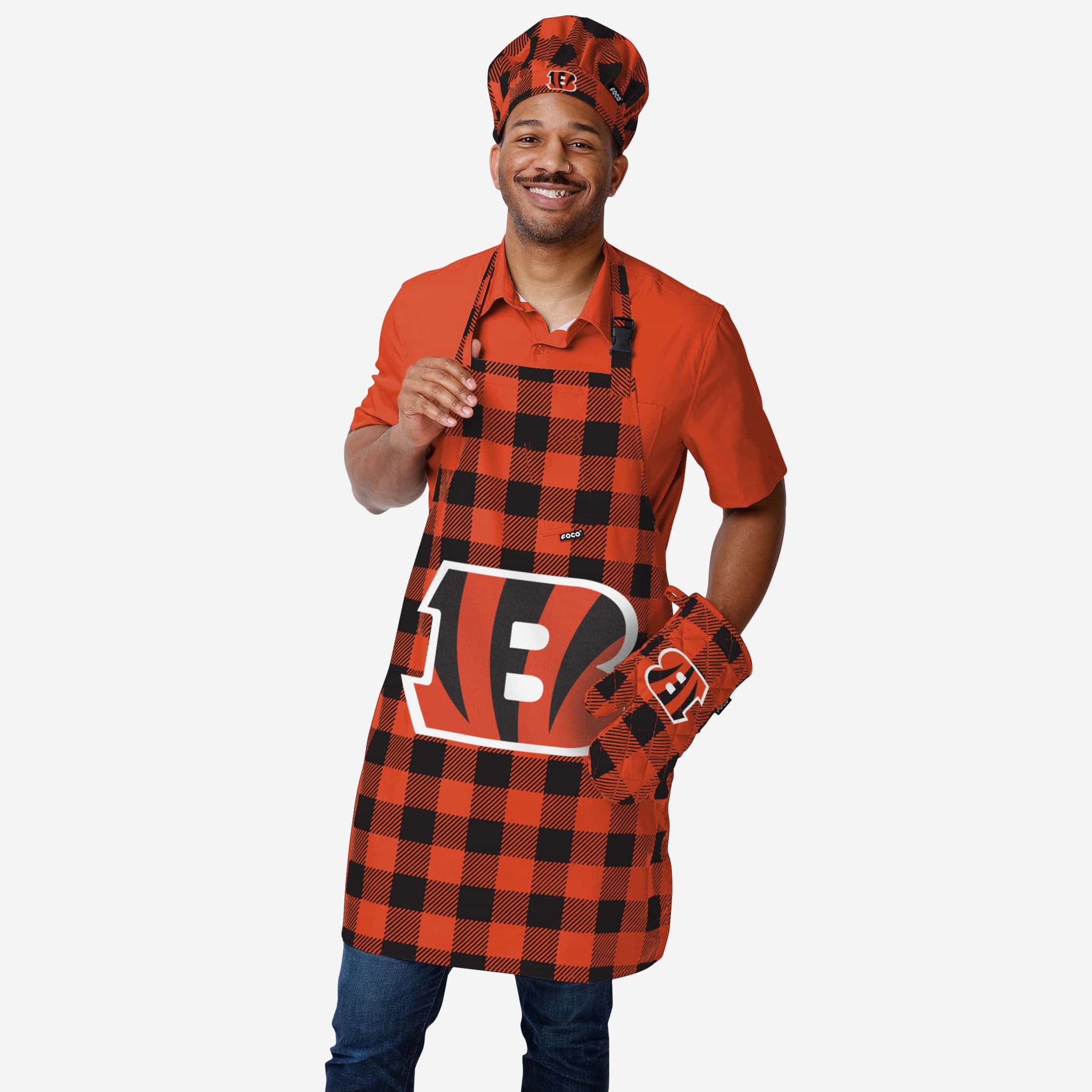 Cincinnati Bengals Plaid Chef Hat - Image 2