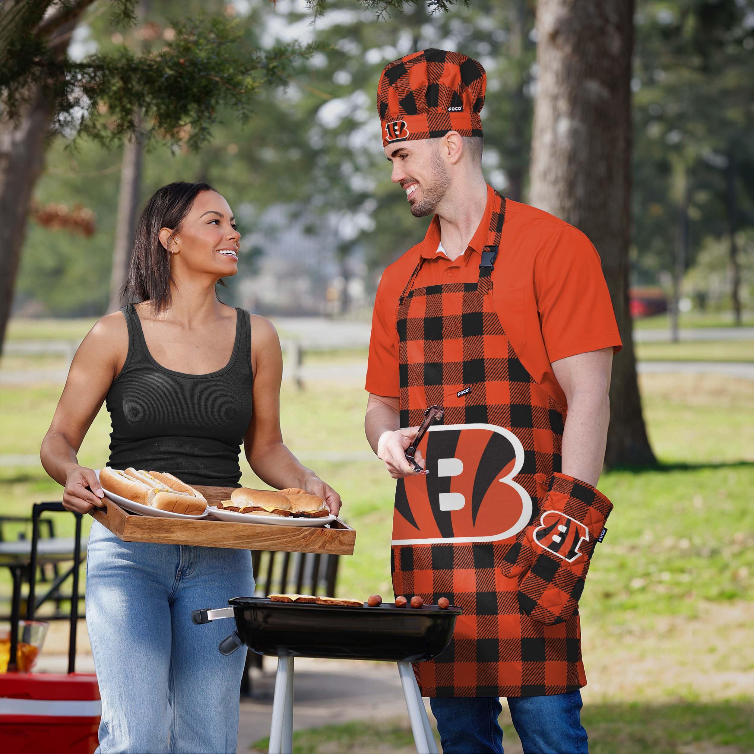 Cincinnati Bengals Plaid Chef Set - Image 5