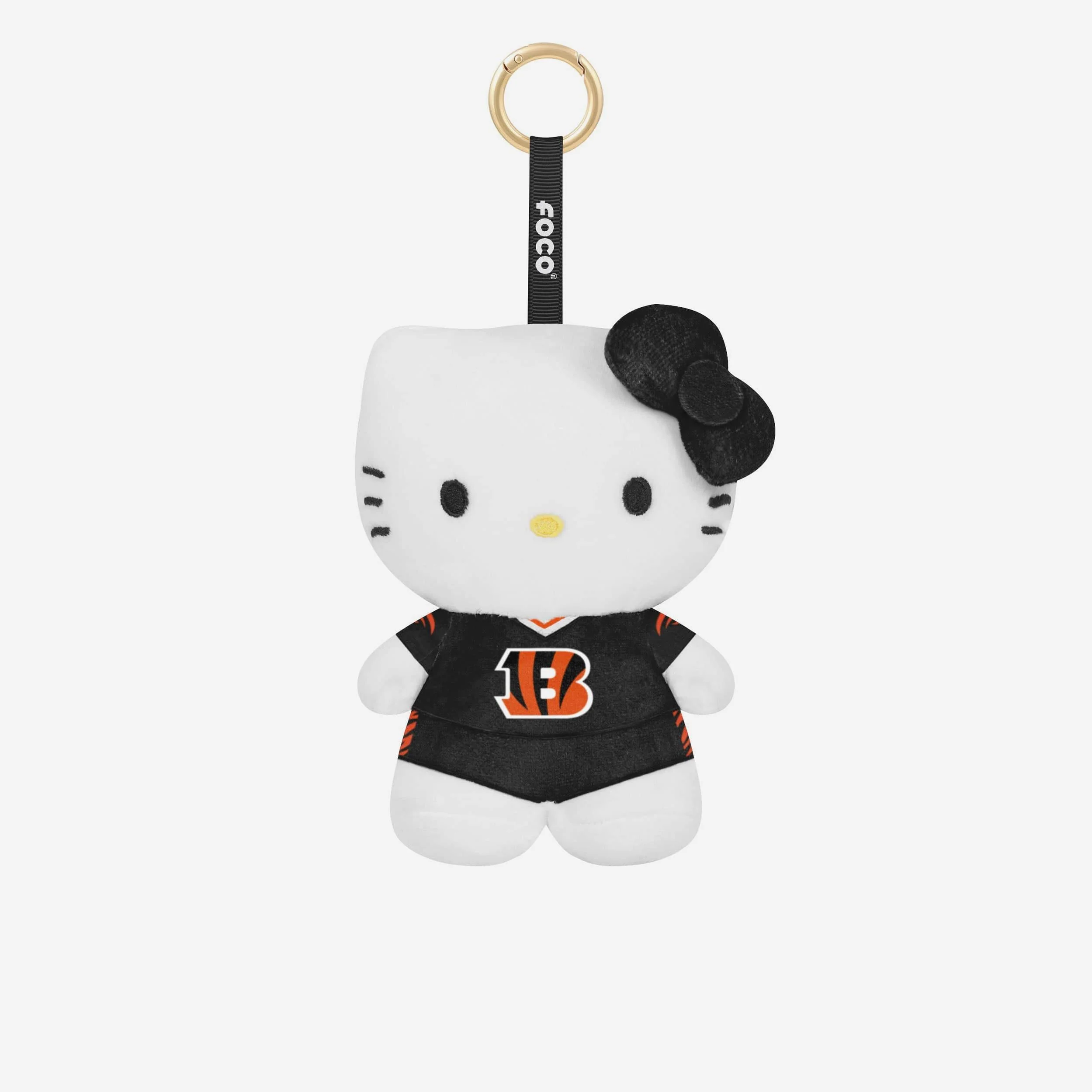Cincinnati Bengals Plush Hello Kitty® Bag Charm Keychain
