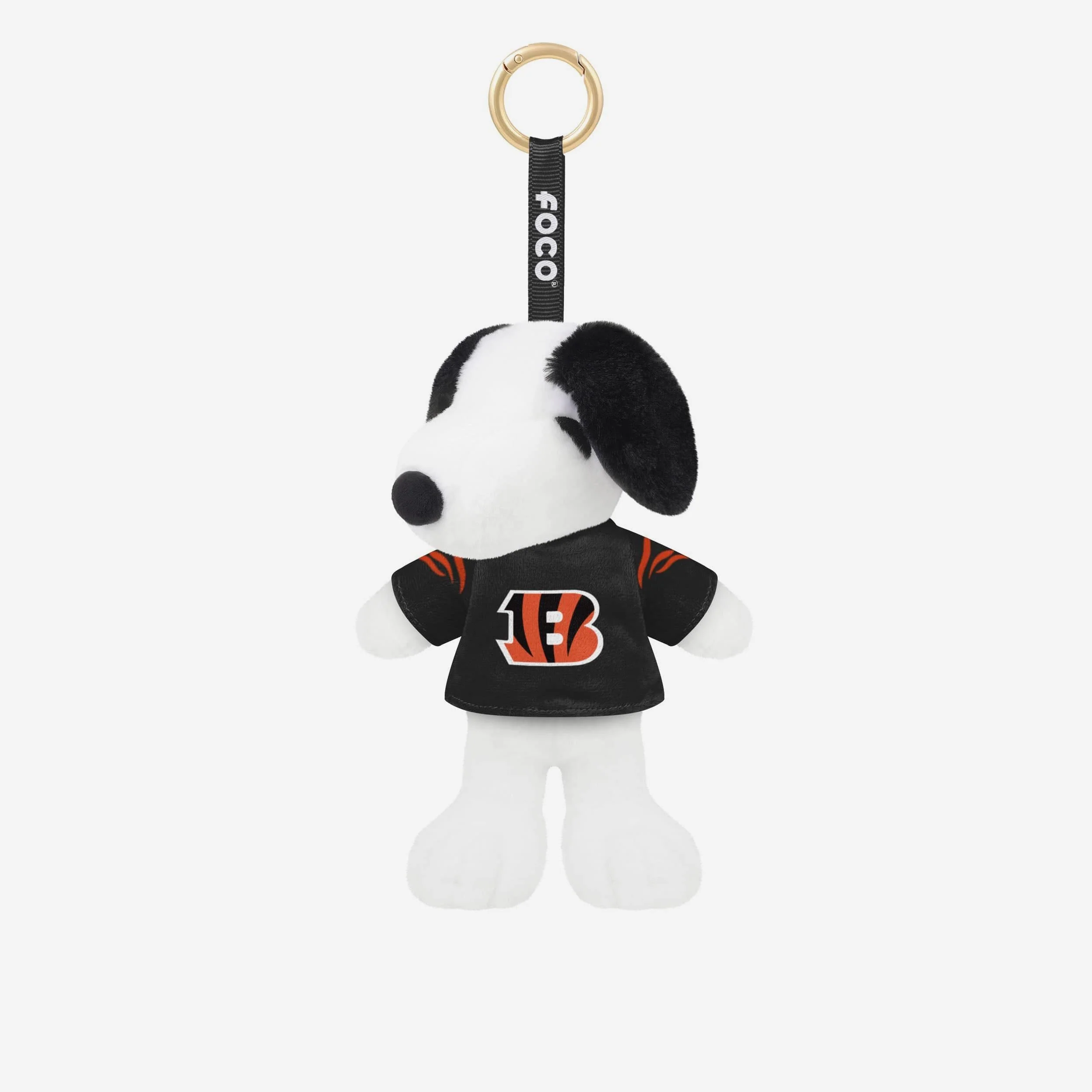 Cincinnati Bengals Plush Snoopy Peanuts Bag Charm Keychain