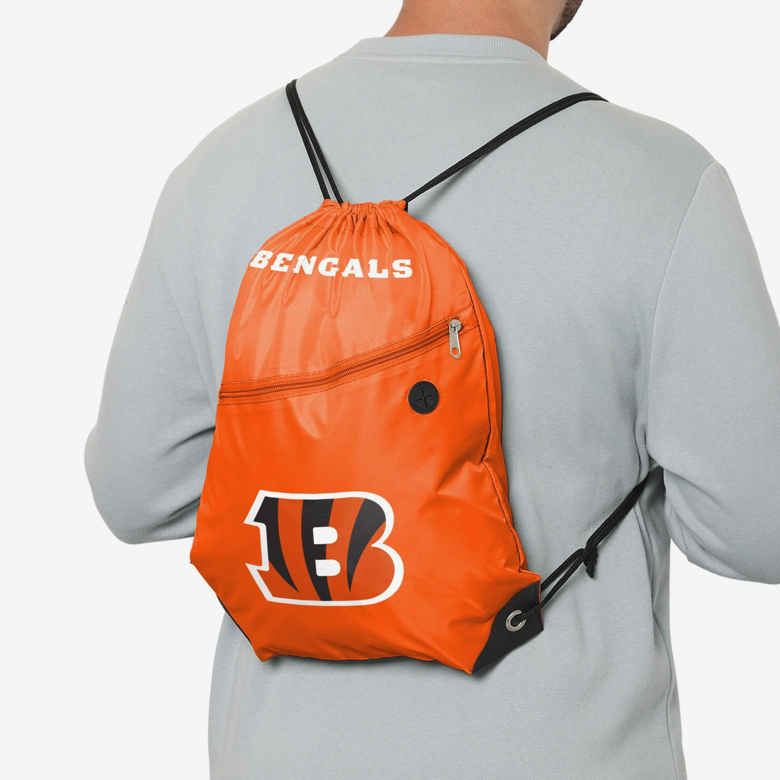Cincinnati Bengals Pocket Drawstring Backpack - Image 3