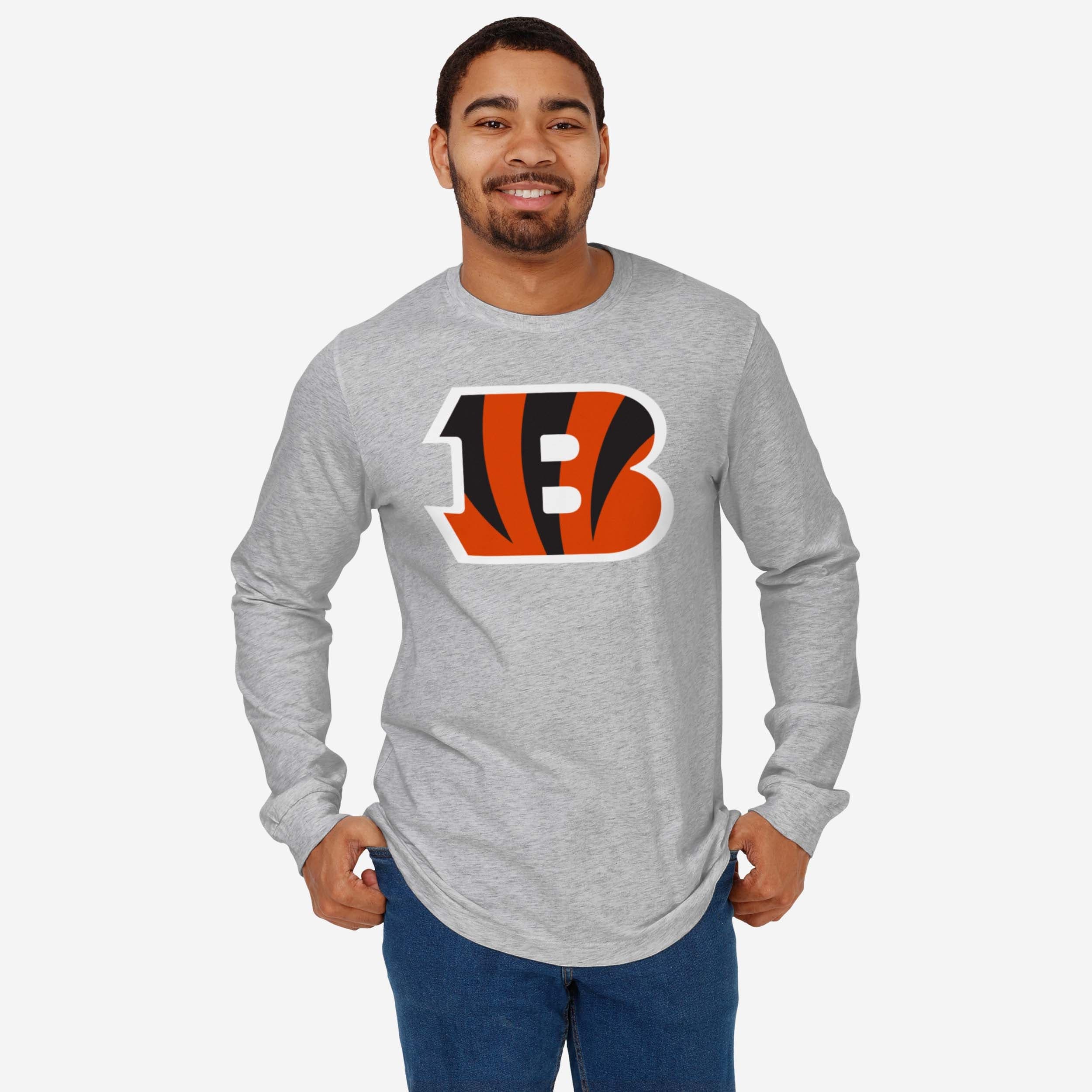 Cincinnati Bengals Primary Logo Long Sleeve T-Shirt - Image 6