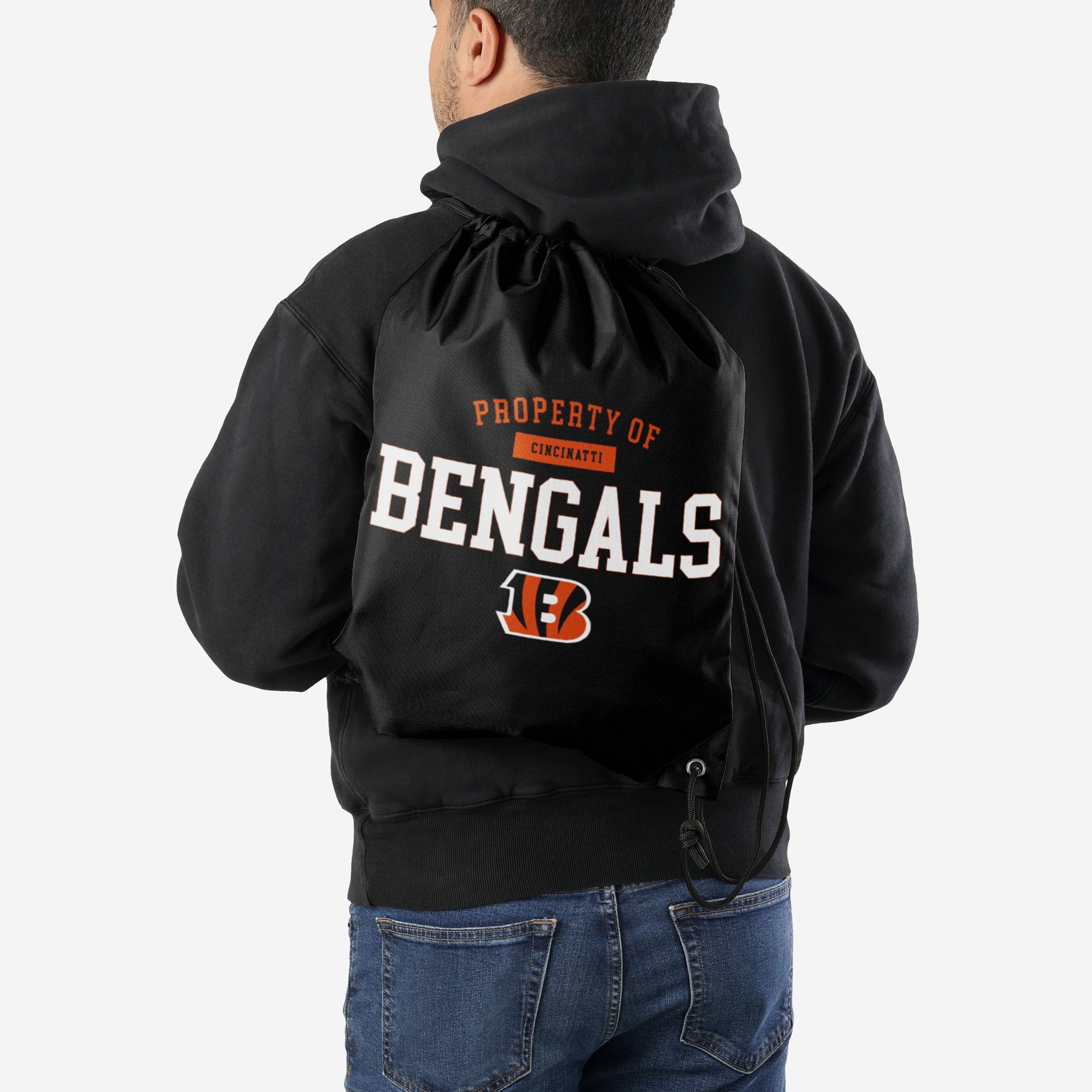 Cincinnati Bengals Property Of Drawstring Backpack - Image 2