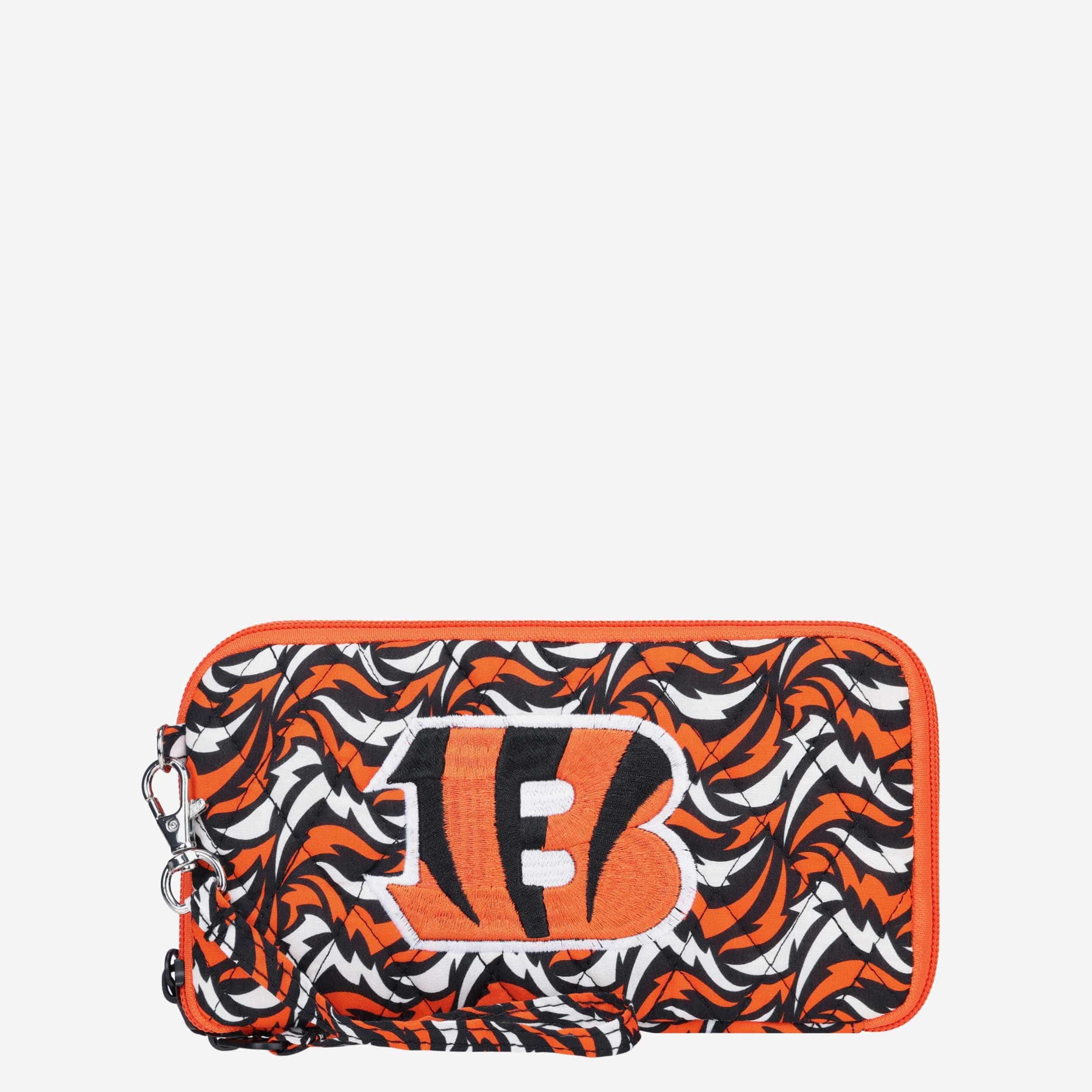 Cincinnati Bengals Quilted Printed Wristlet