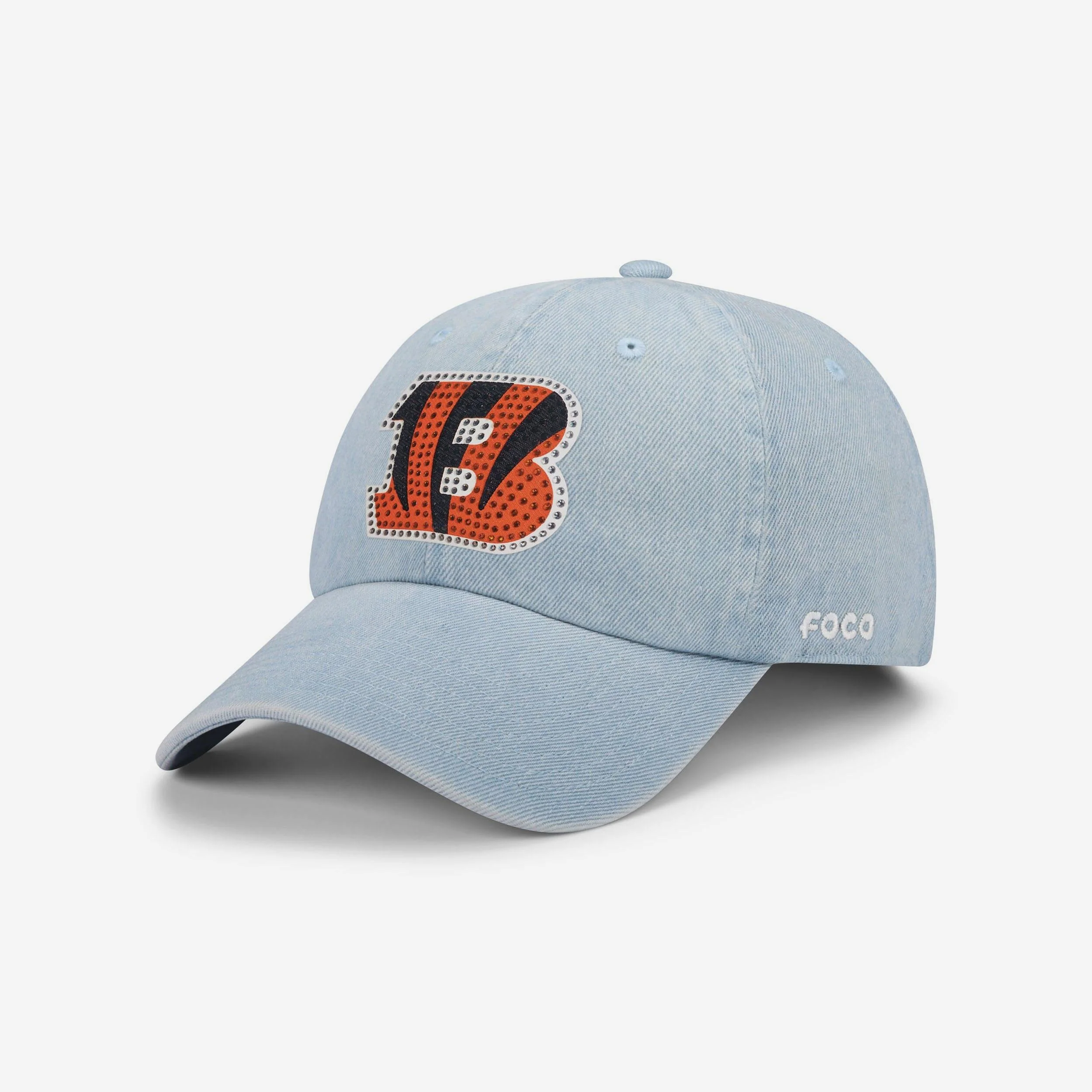 Cincinnati Bengals Rhinestone Logo Denim Casual Cap