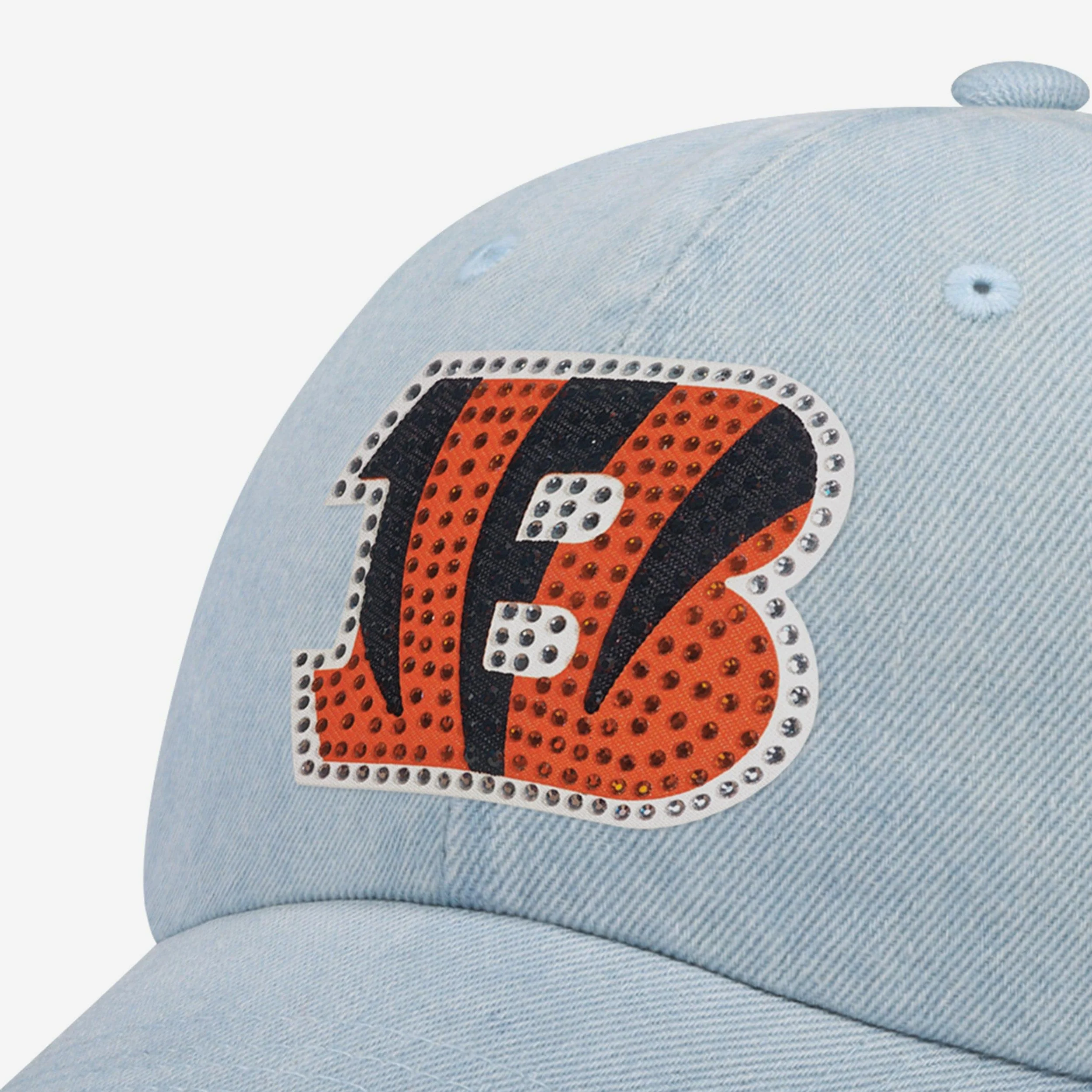 Cincinnati Bengals Rhinestone Logo Denim Casual Cap - Image 2