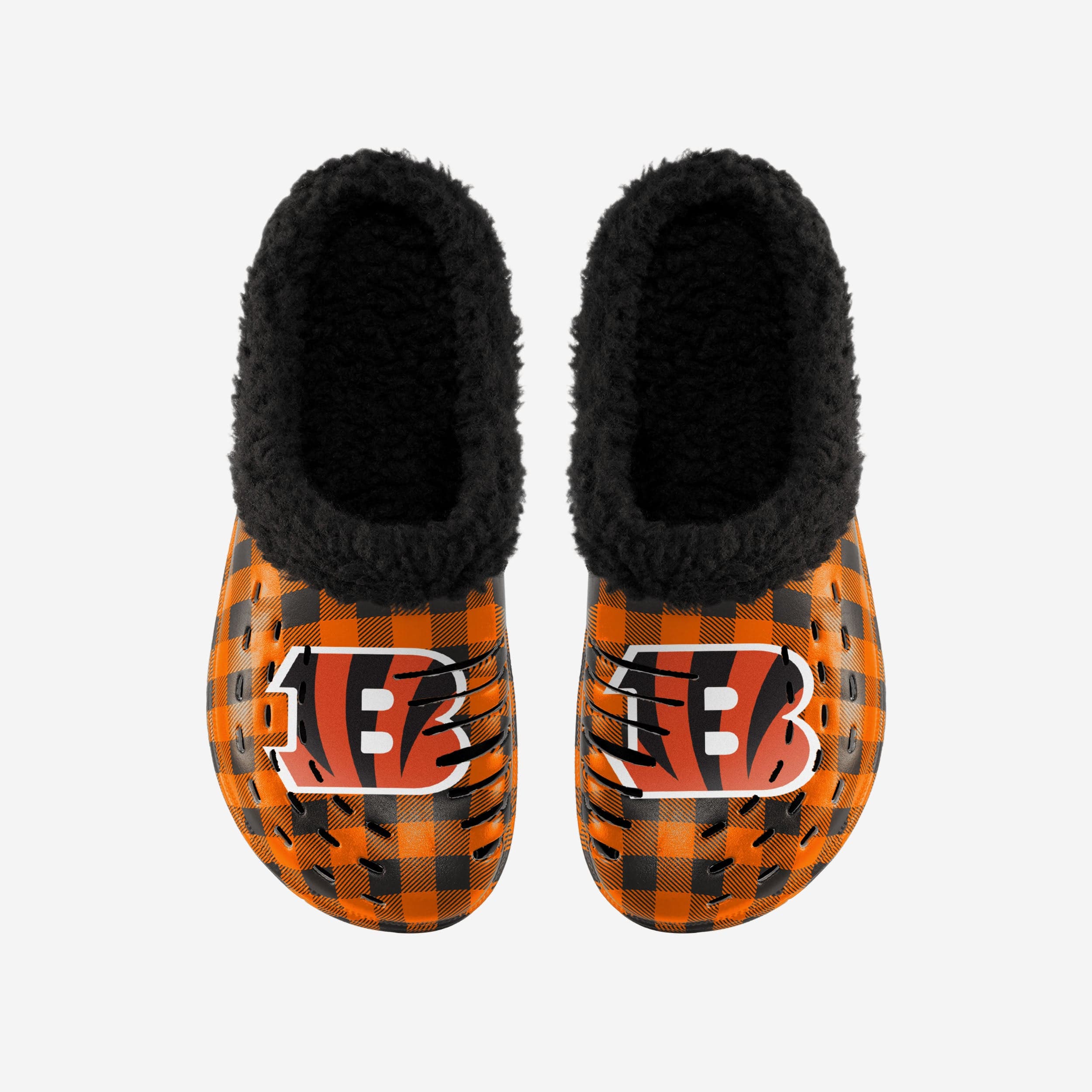 Cincinnati Bengals Sherpa Lined Buffalo Check Clog - Image 4