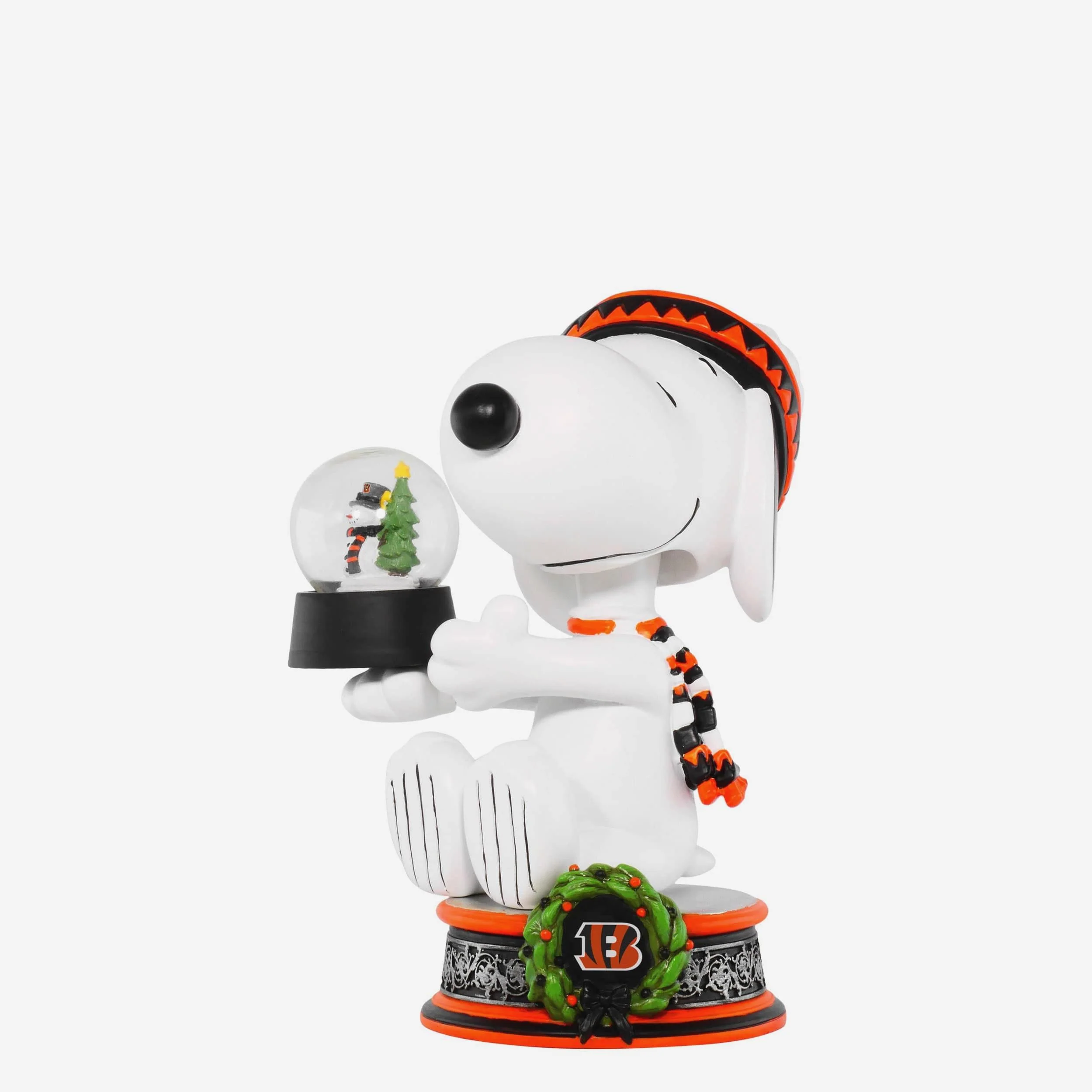 Cincinnati Bengals Snoopy Peanuts Snow Globe Bobblehead