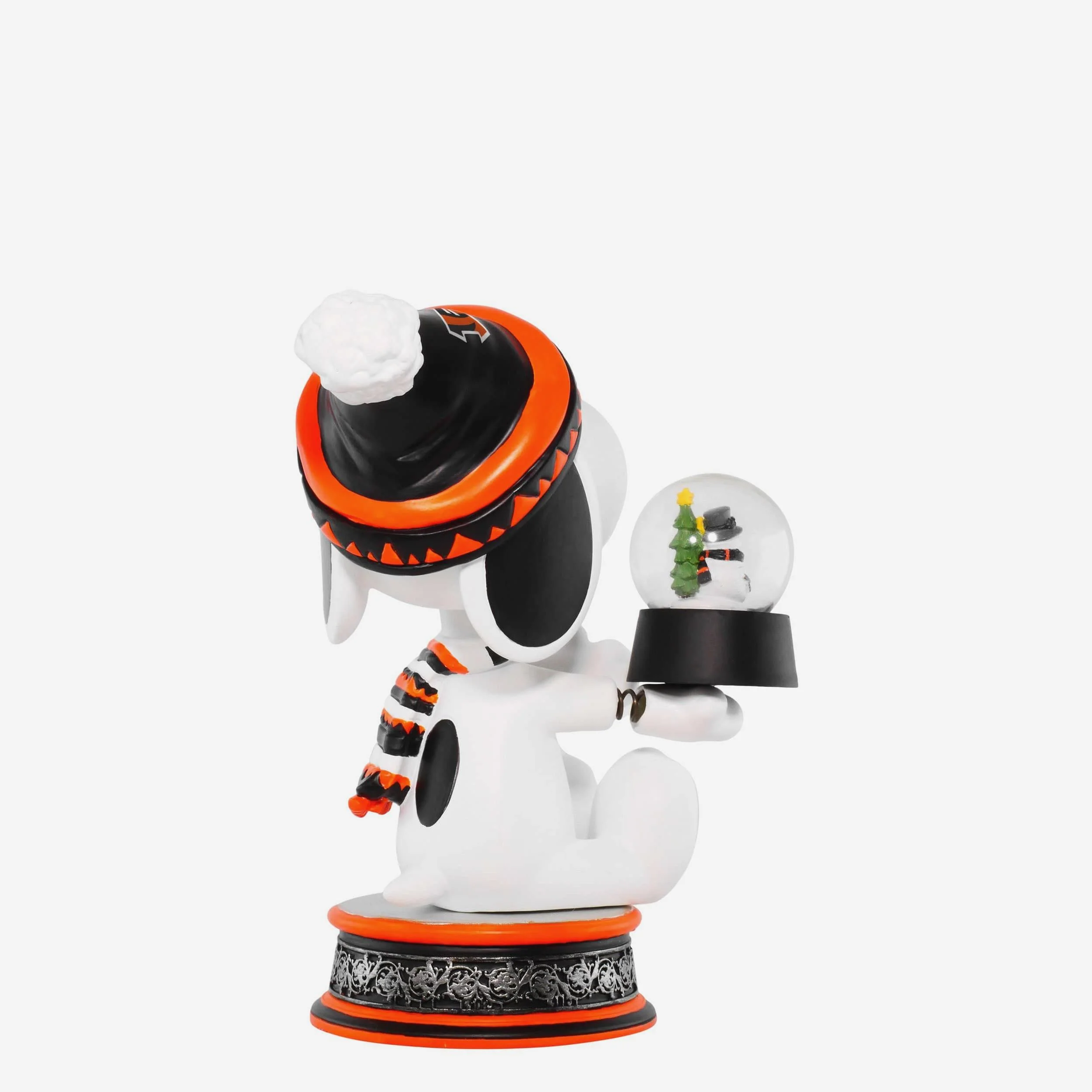 Cincinnati Bengals Snoopy Peanuts Snow Globe Bobblehead - Image 5