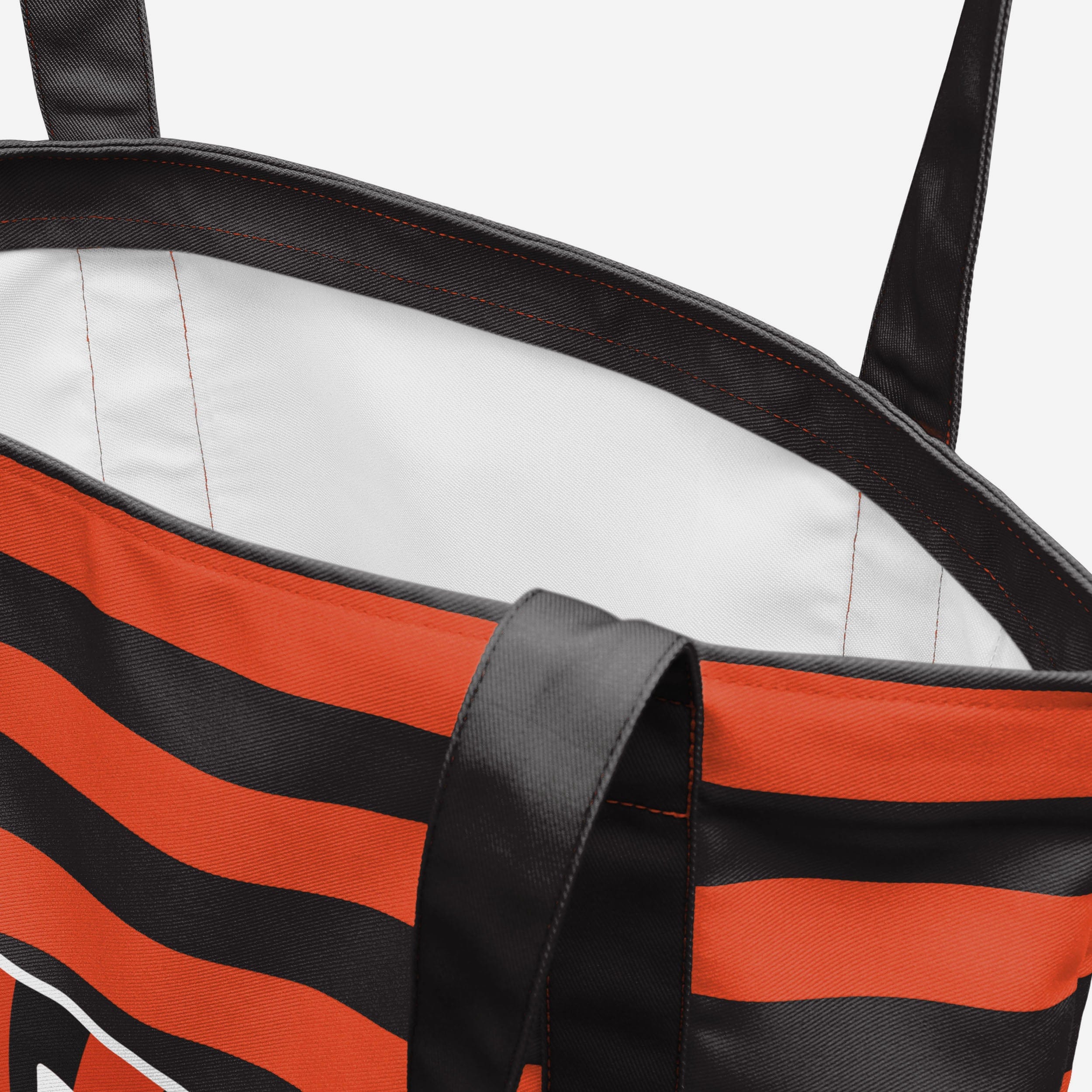Cincinnati Bengals Team Stripe Canvas Tote Bag - Image 4