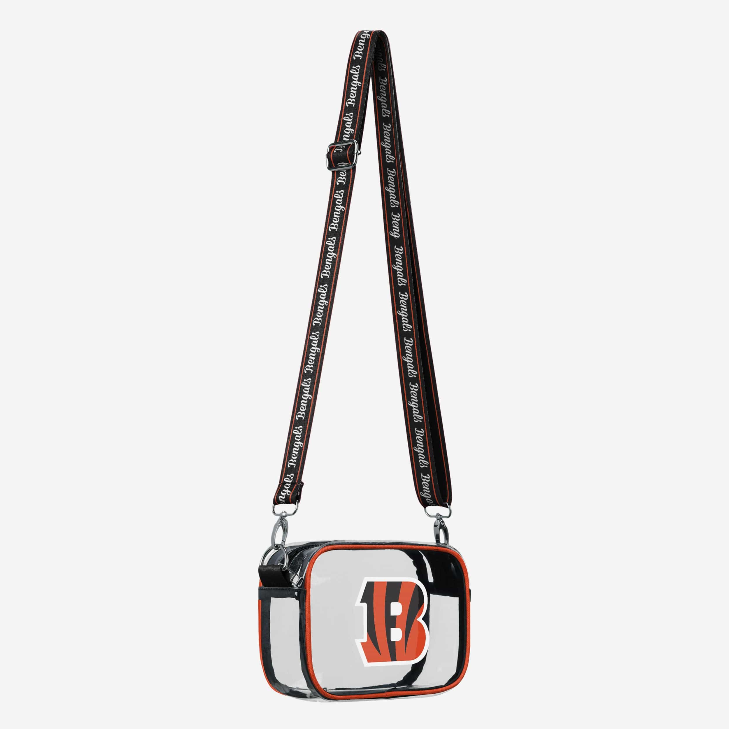 Cincinnati Bengals Team Stripe Clear Crossbody Bag - Image 2