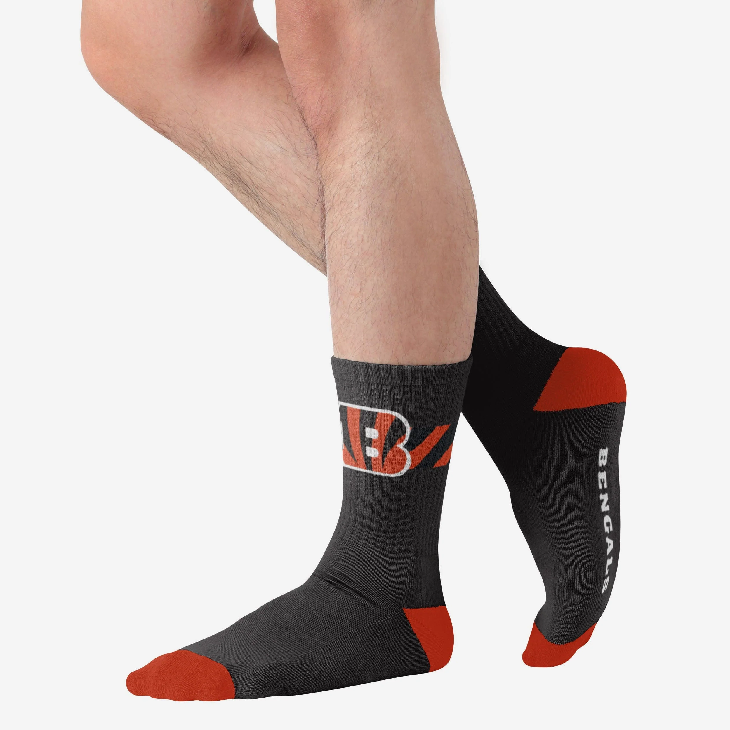 Cincinnati Bengals Team Stripe Crew Socks - Image 2