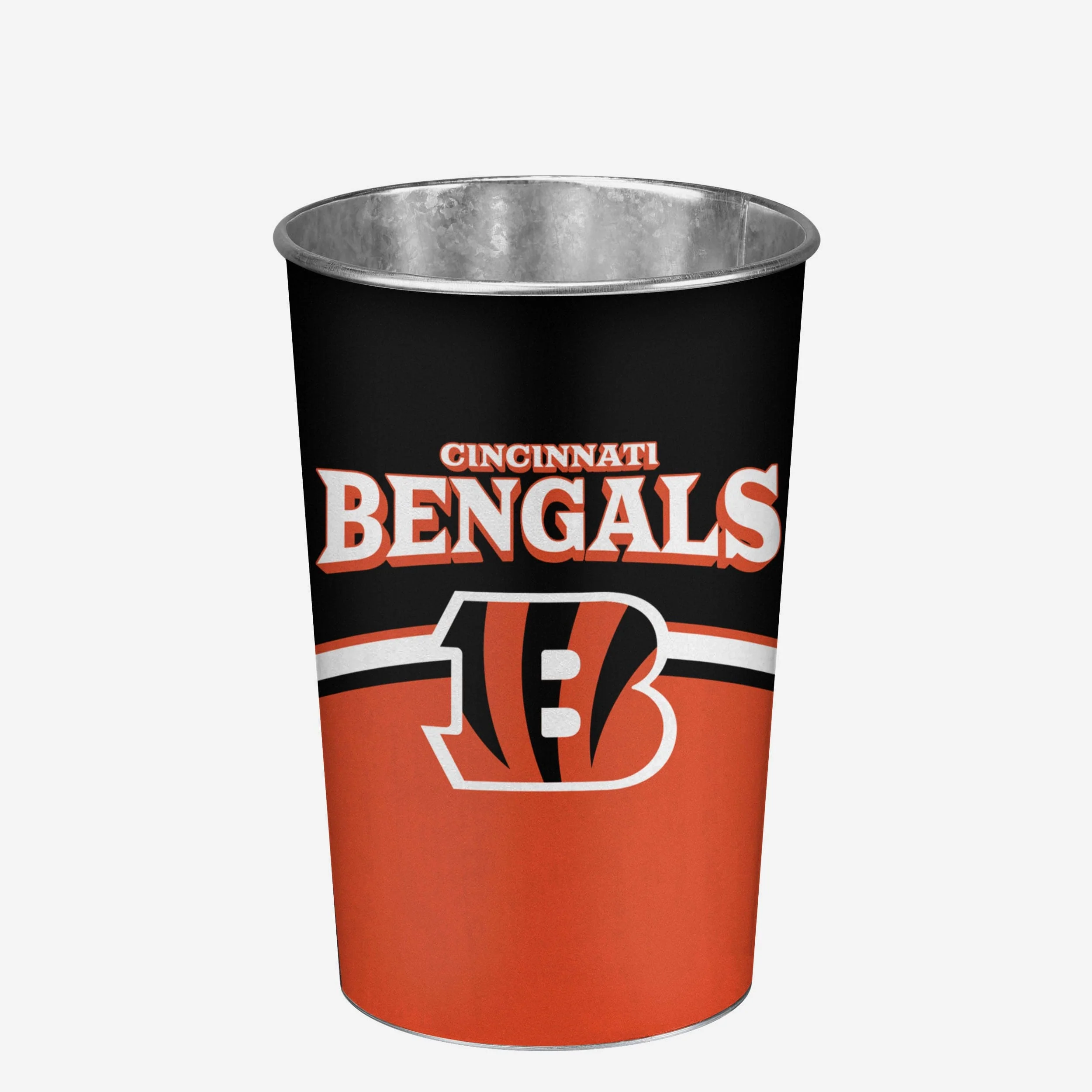 Cincinnati Bengals Team Stripe Trash Can