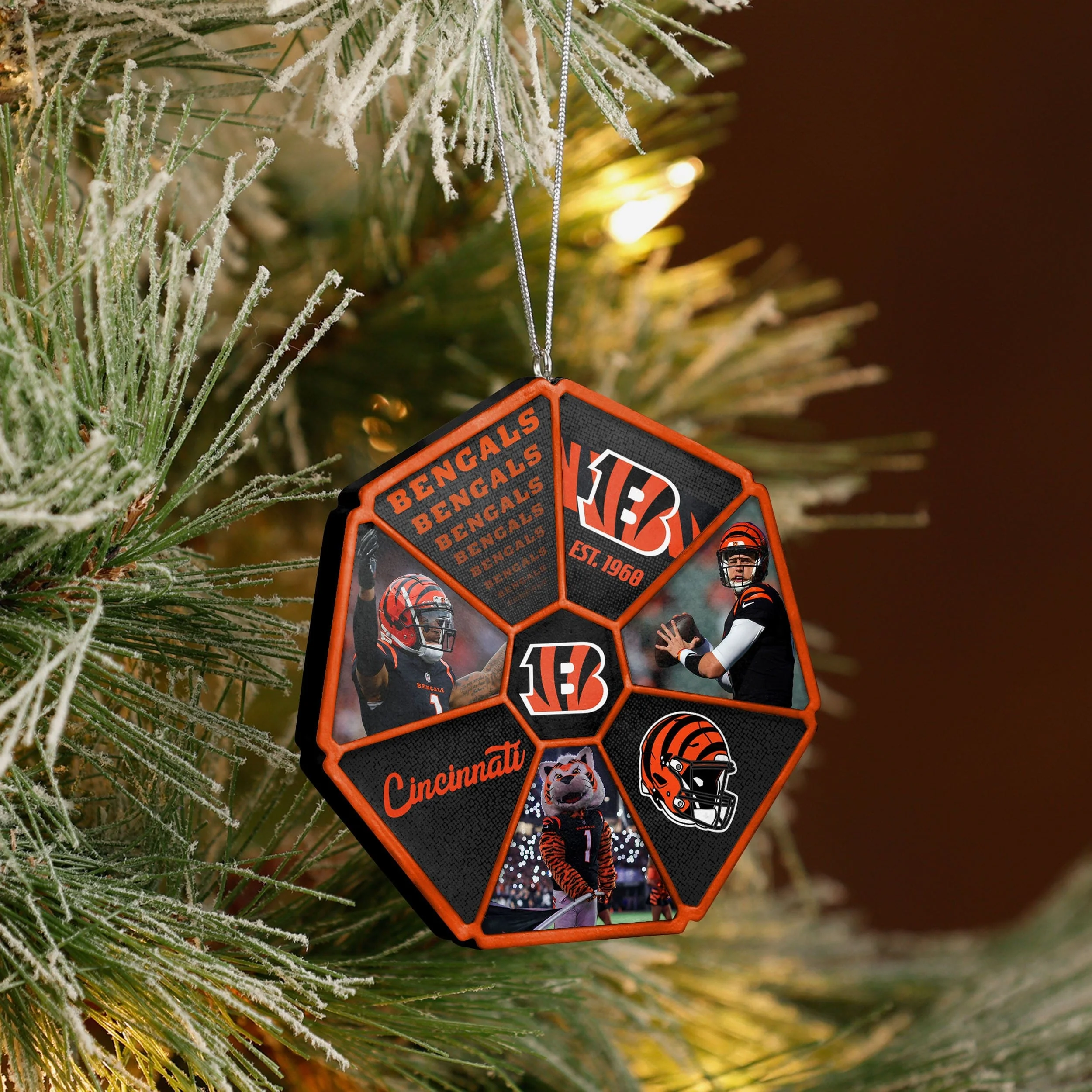 Cincinnati Bengals Team Wheel Ornament - Image 3