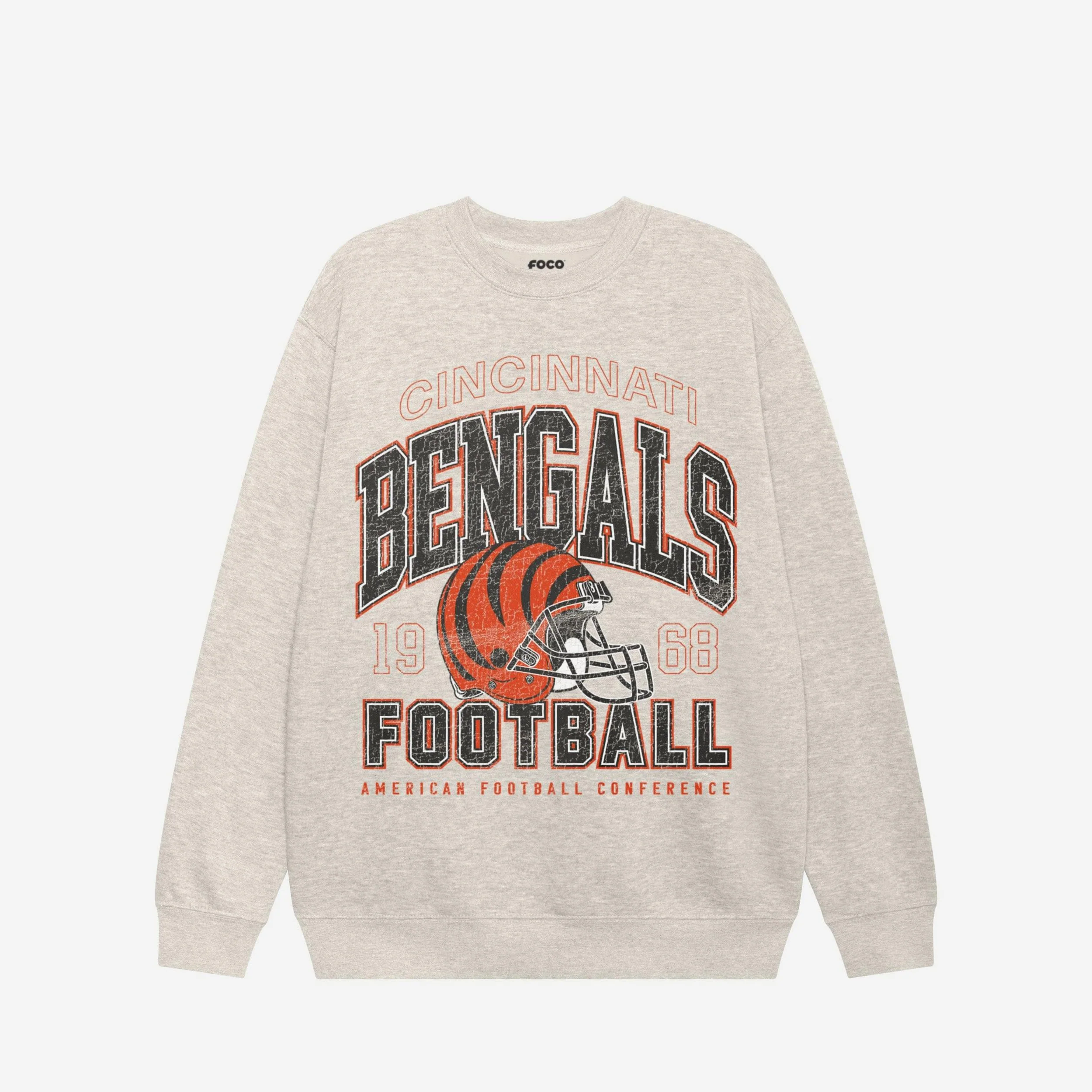 Cincinnati Bengals Varsity Crew Neck Sweatshirt