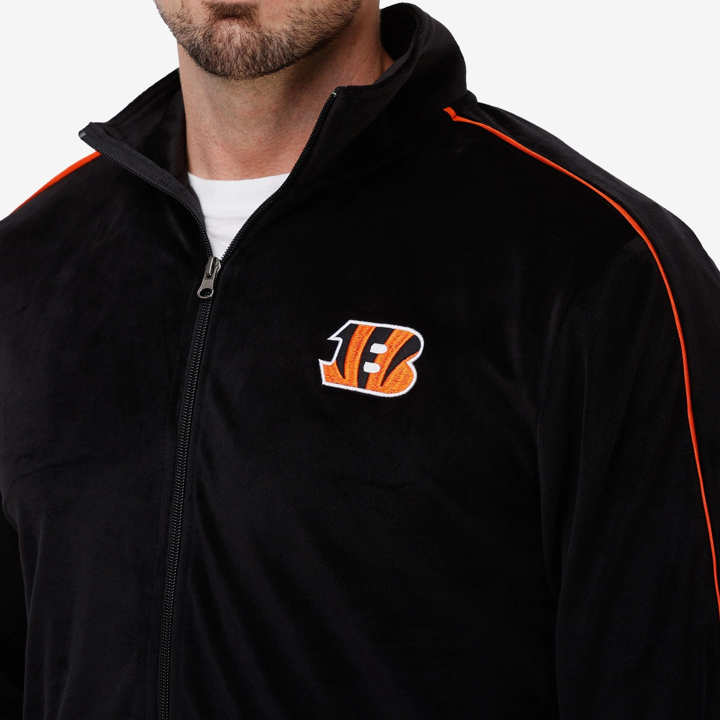 Cincinnati Bengals Velour Zip Up Top - Image 3