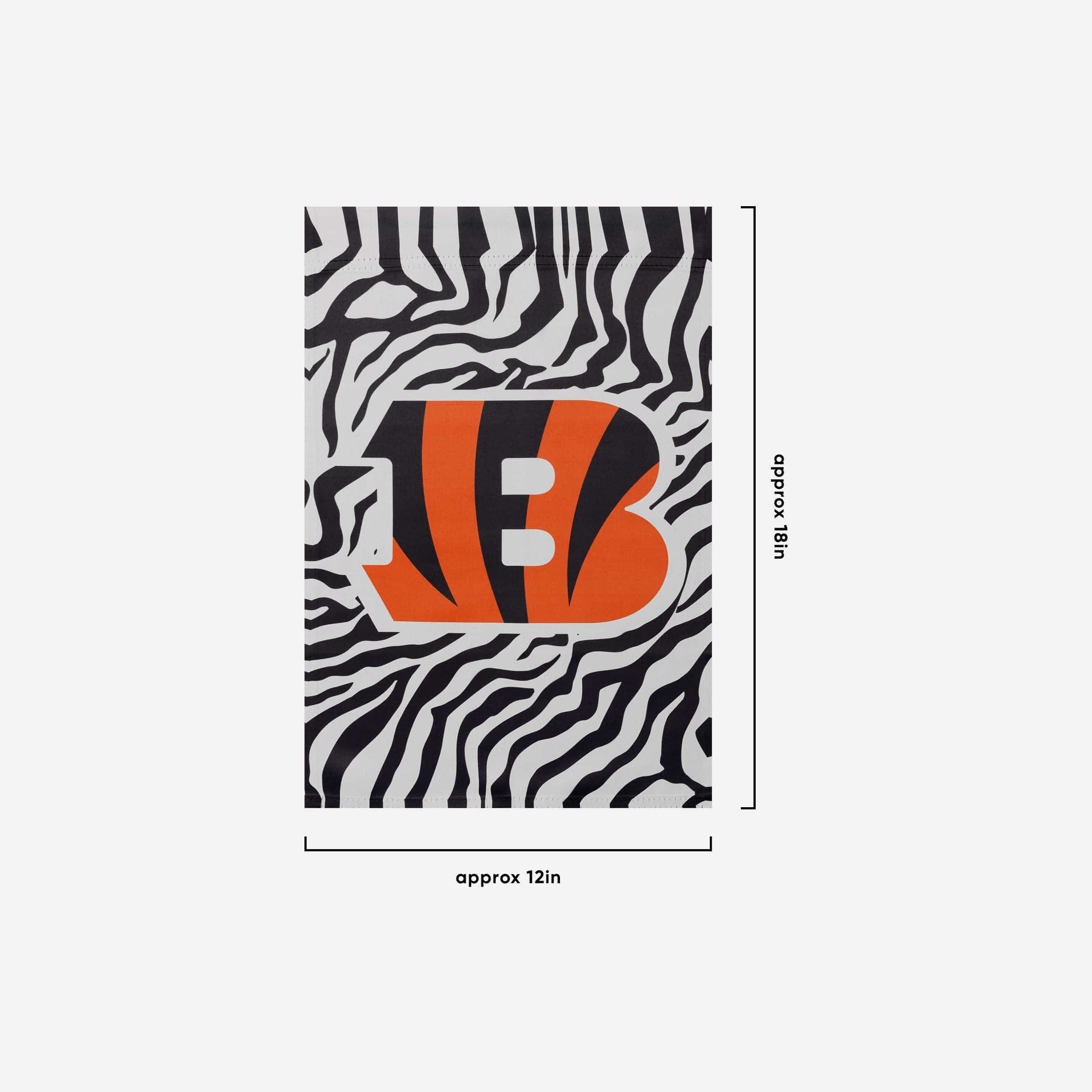 Cincinnati Bengals White Stripe Big Logo Garden Flag - Image 4