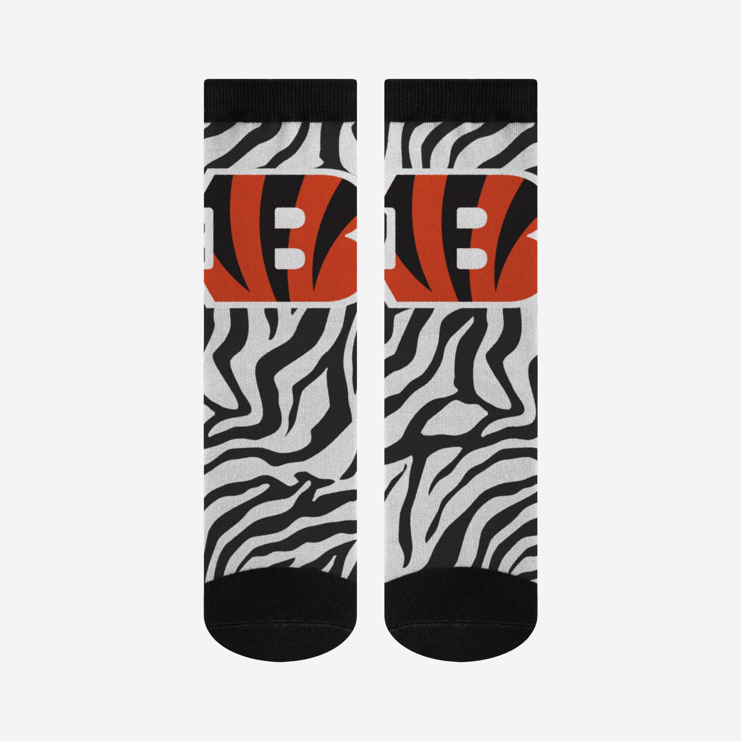 Cincinnati Bengals White Stripe Printed Socks - Image 3