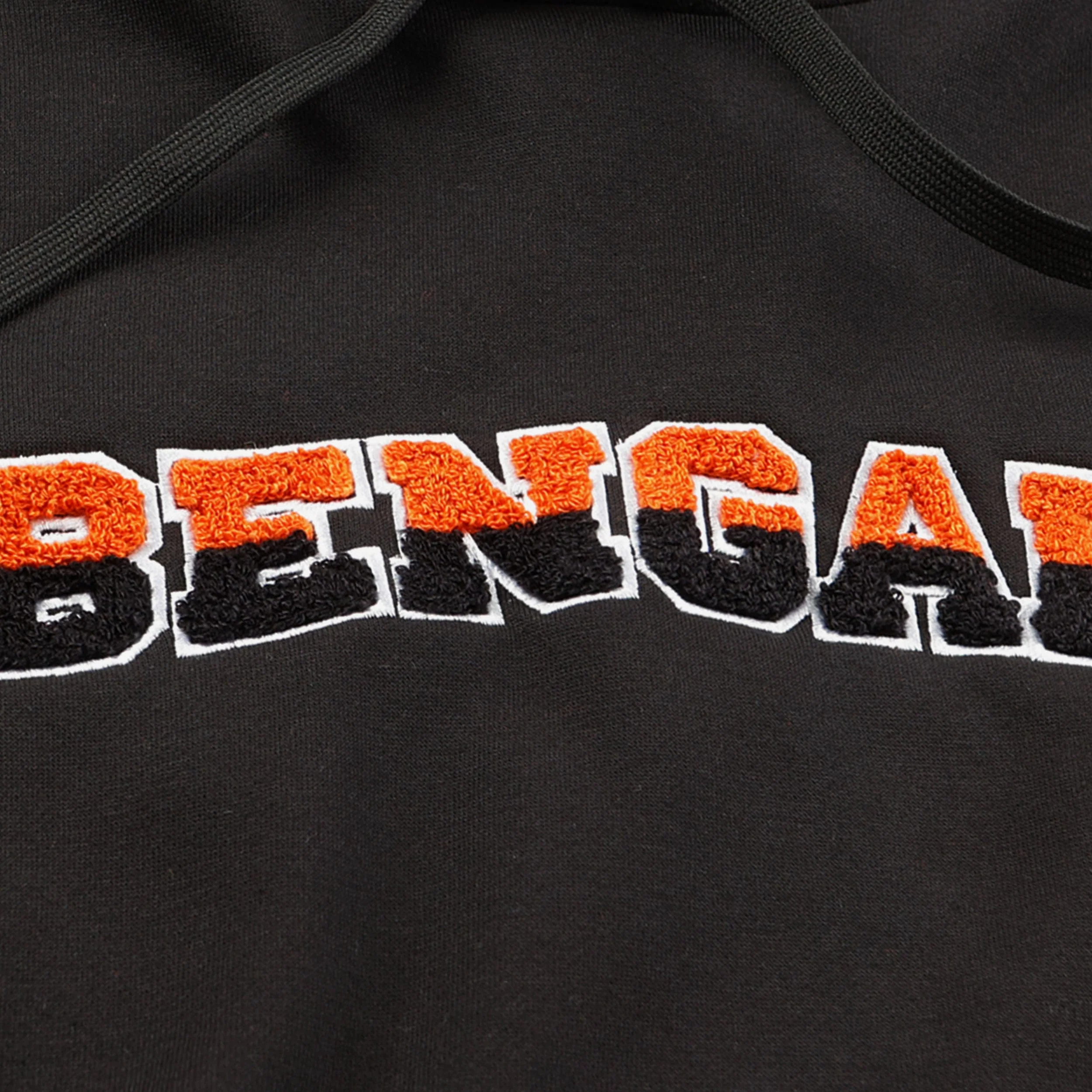 Cincinnati Bengals Womens Cropped Chenille Hoodie - Image 3