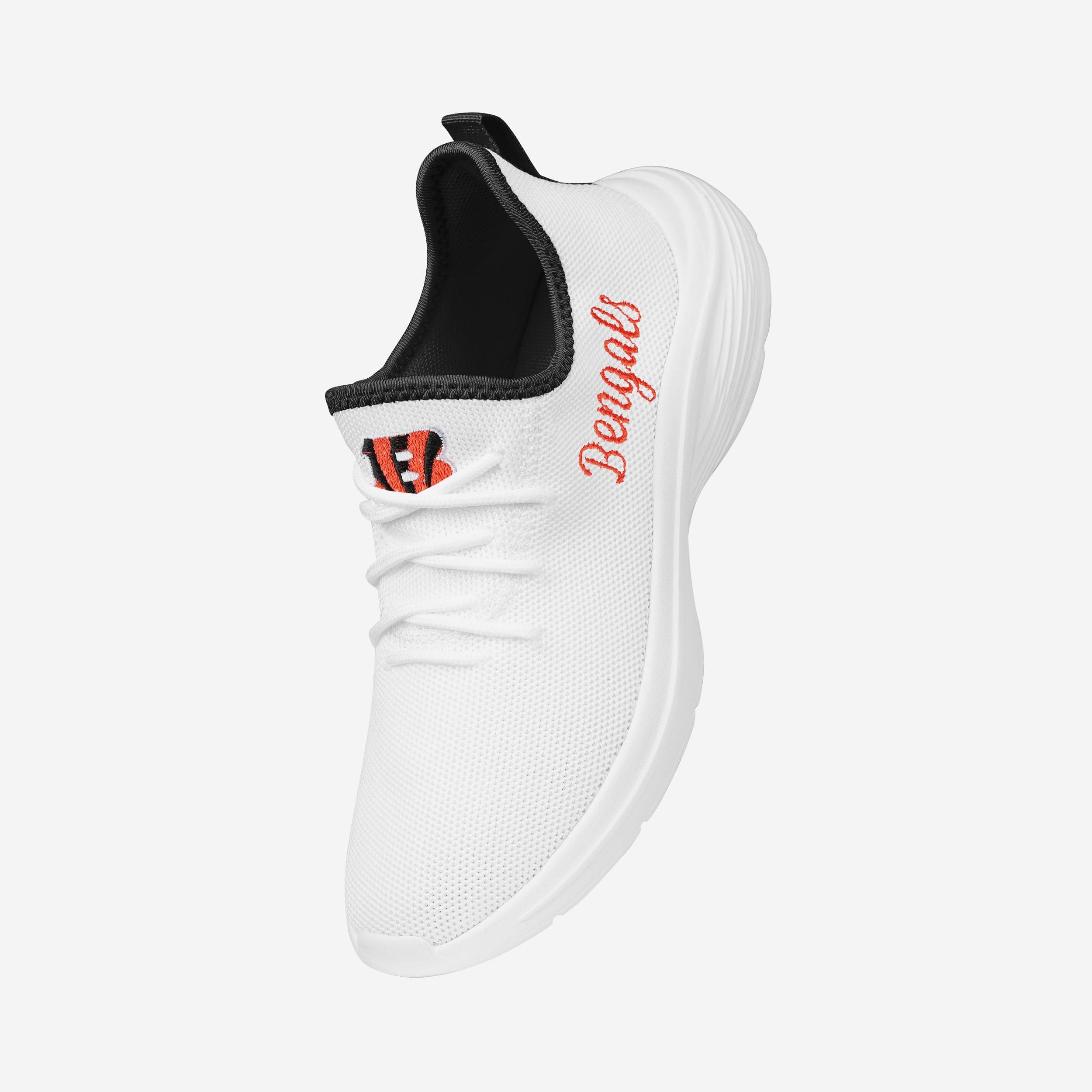 Cincinnati Bengals Womens Midsole White Sneakers - Image 2
