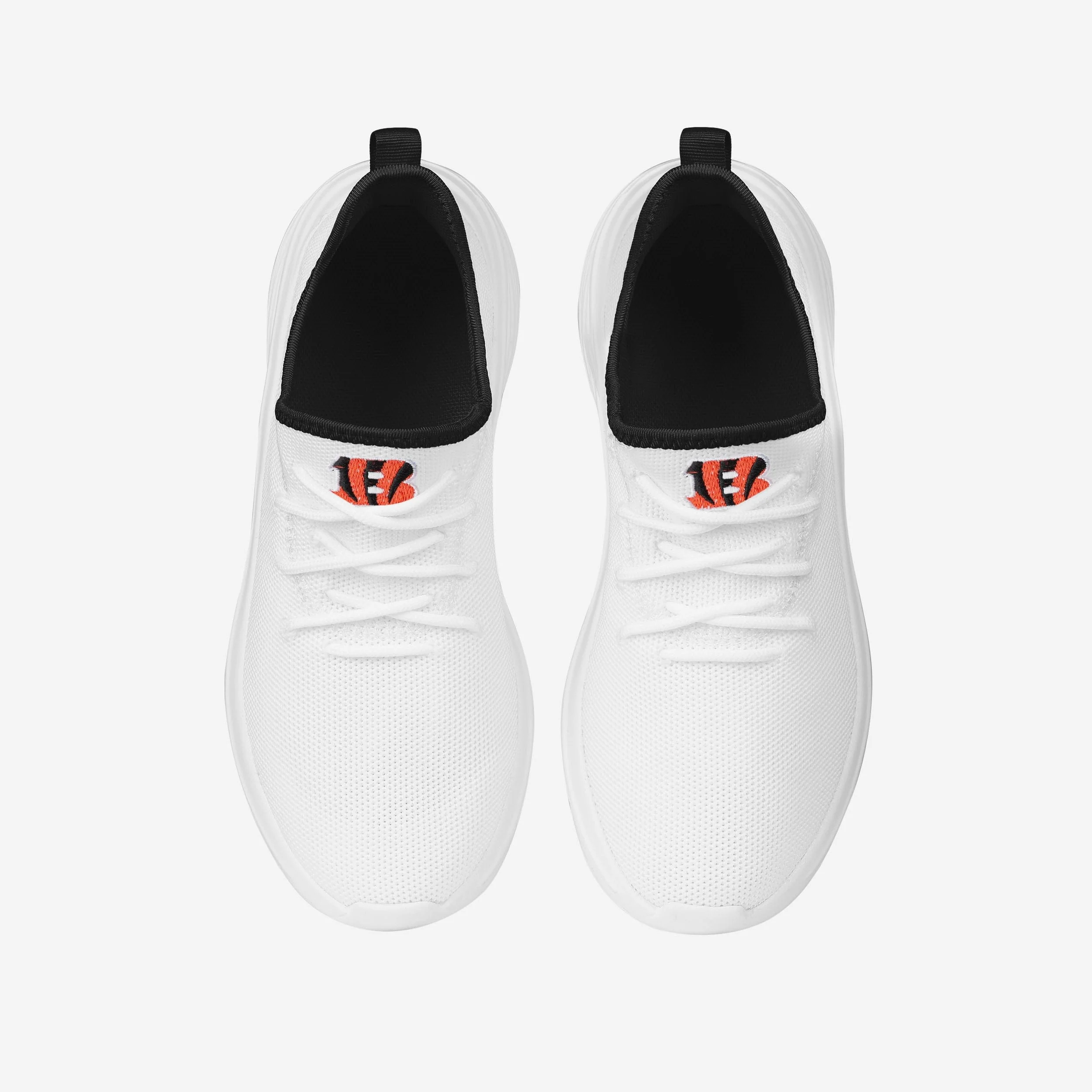 Cincinnati Bengals Womens Midsole White Sneakers - Image 4