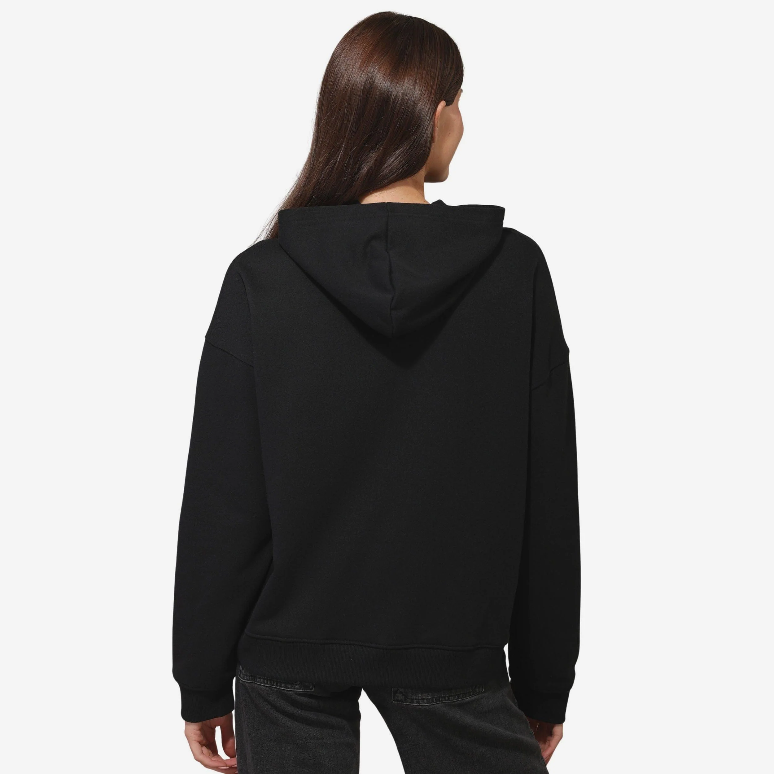Cincinnati Bengals Womens Rhinestone Logo Oversized Hoodie - Image 3