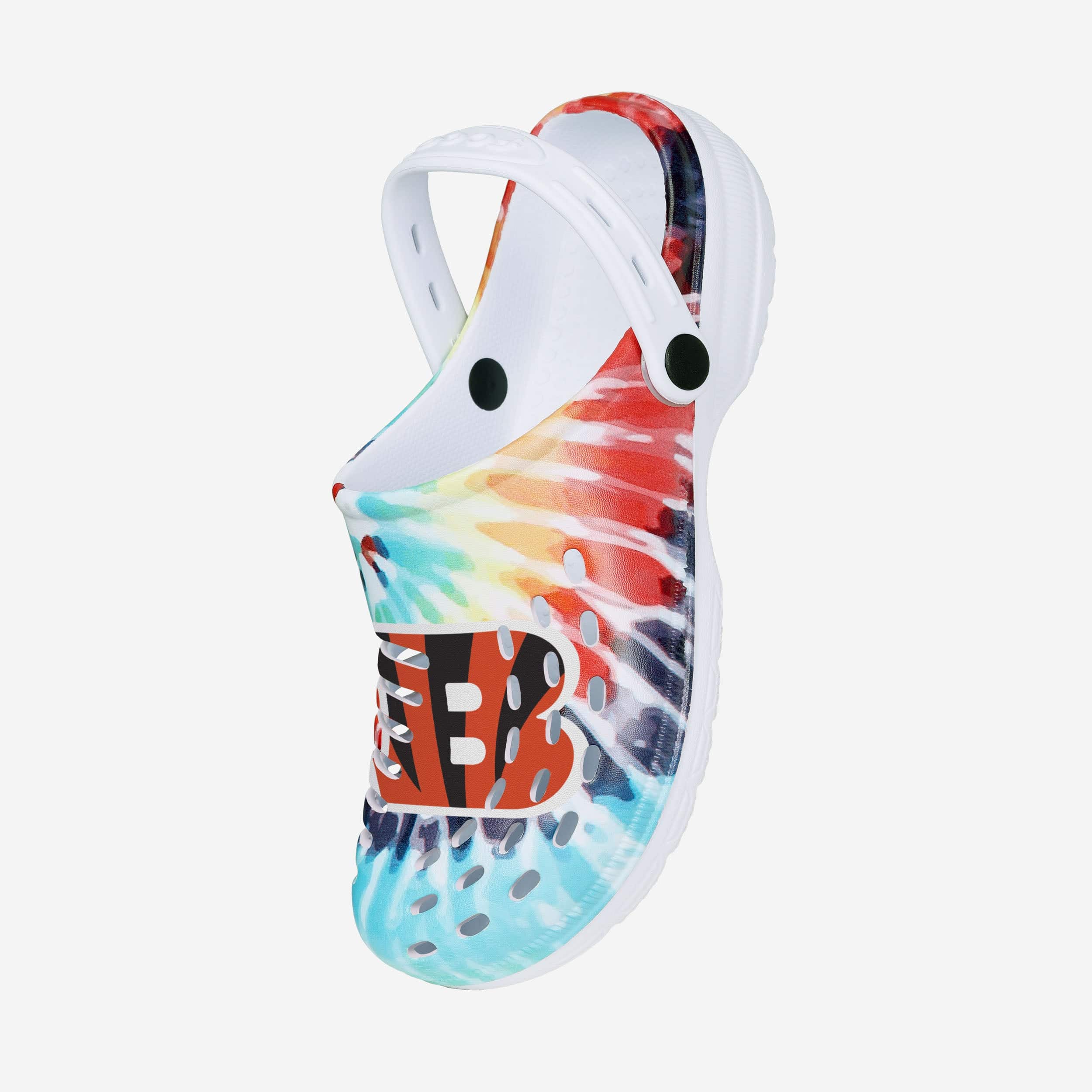 Cincinnati Bengals Womens Tie-Dye Clog With Strap - Image 2