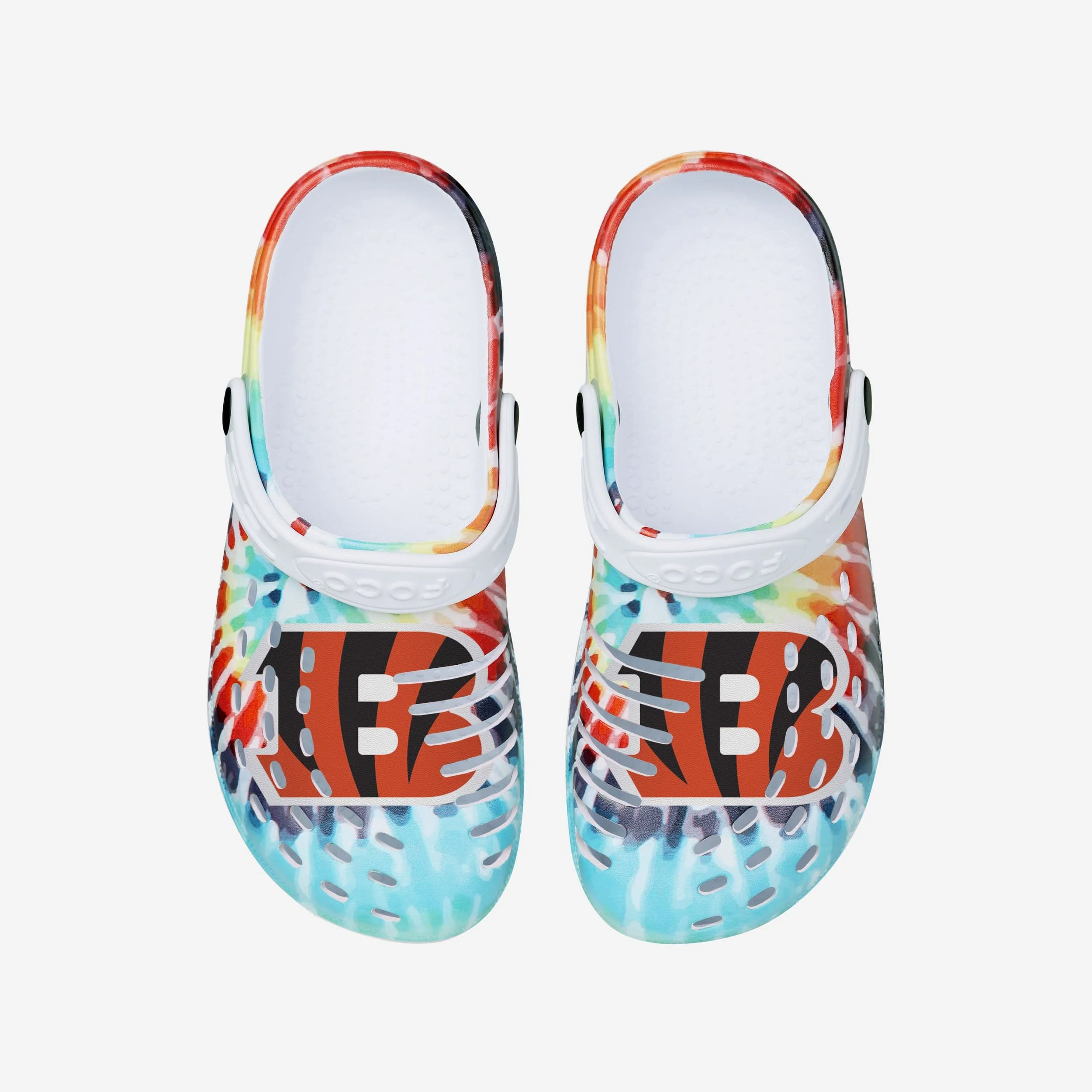 Cincinnati Bengals Womens Tie-Dye Clog With Strap - Image 4