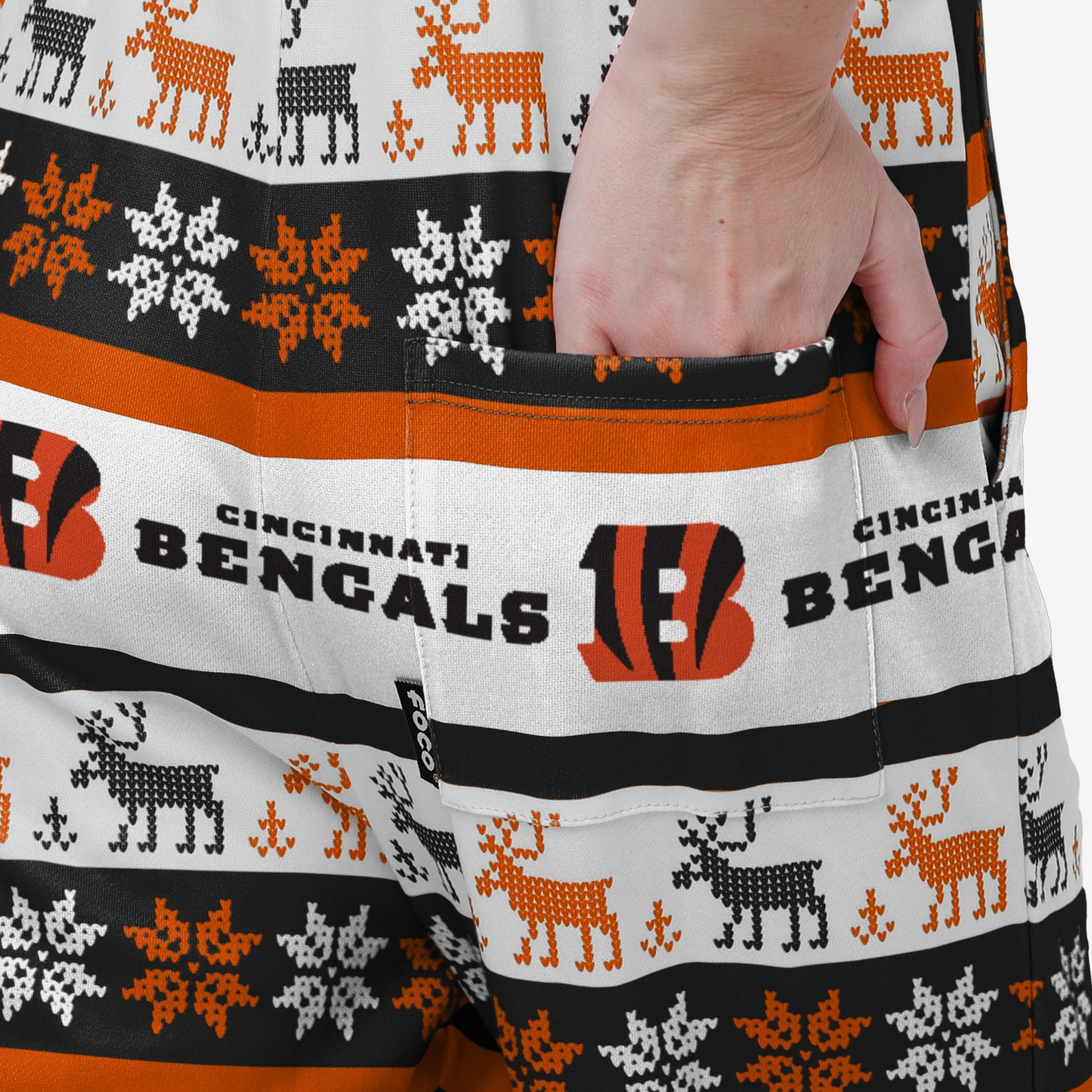 Cincinnati Bengals Womens Ugly Home Gating Bib Overalls - Image 6