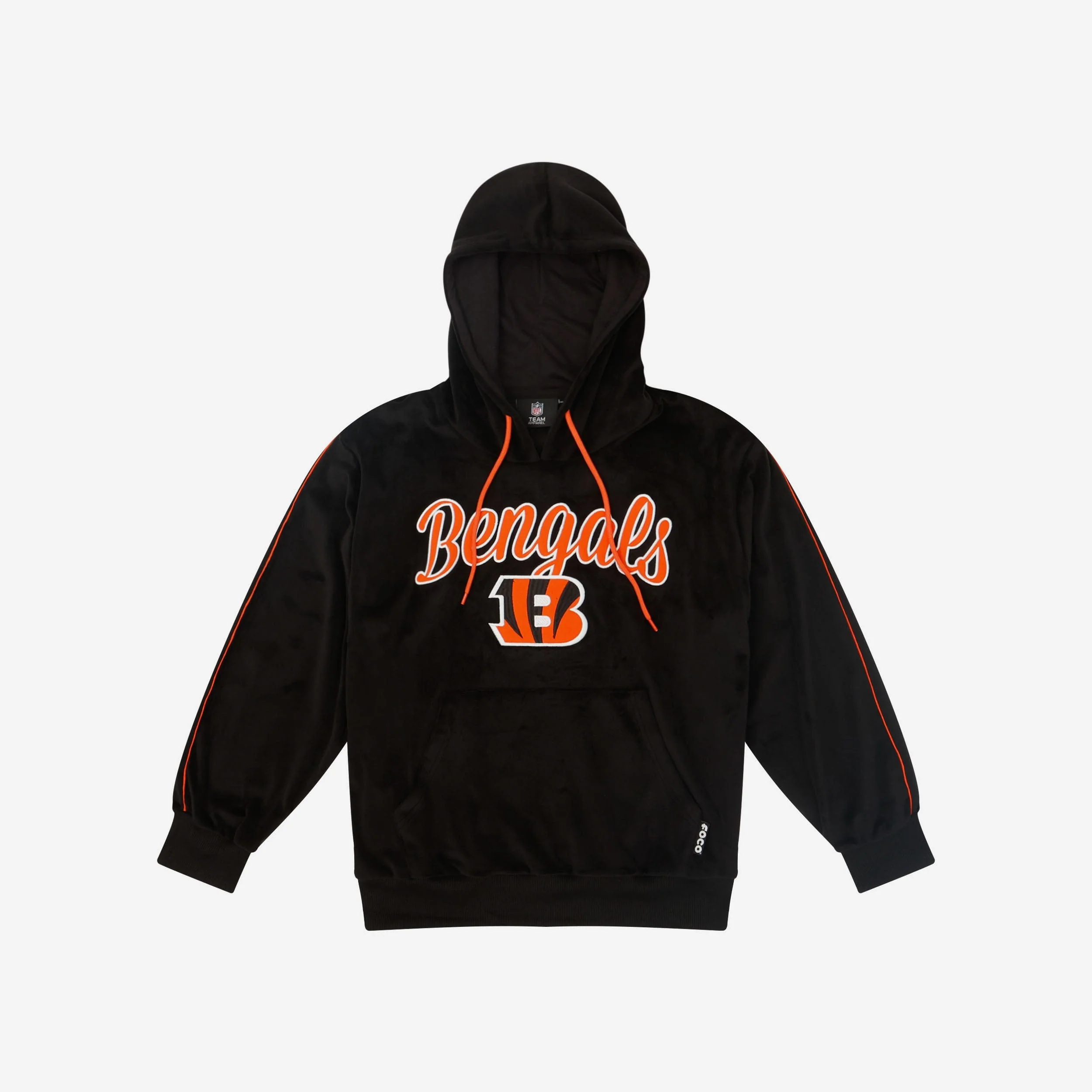 Cincinnati Bengals Womens Velour Hooded Sweatshirt - Image 5