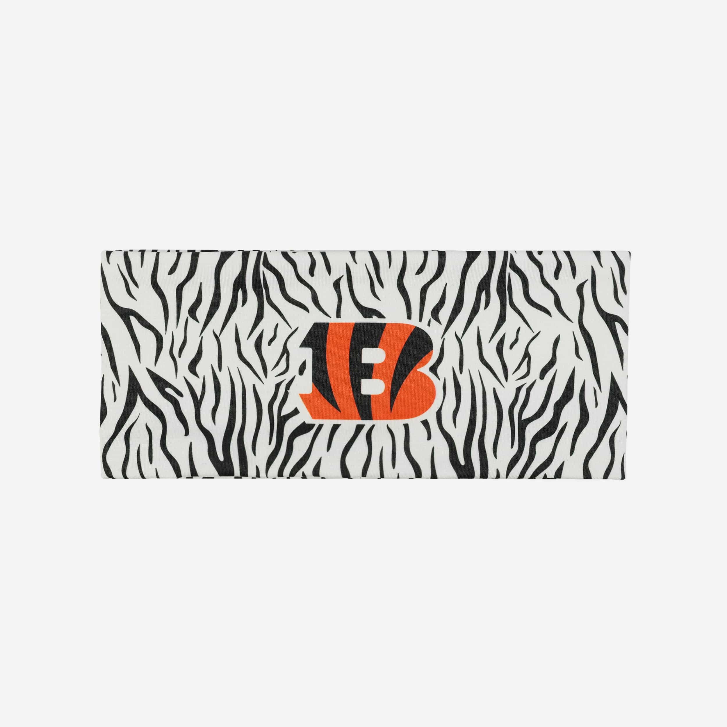 Cincinnati Bengals Womens White Stripe Printed Headband - Image 2