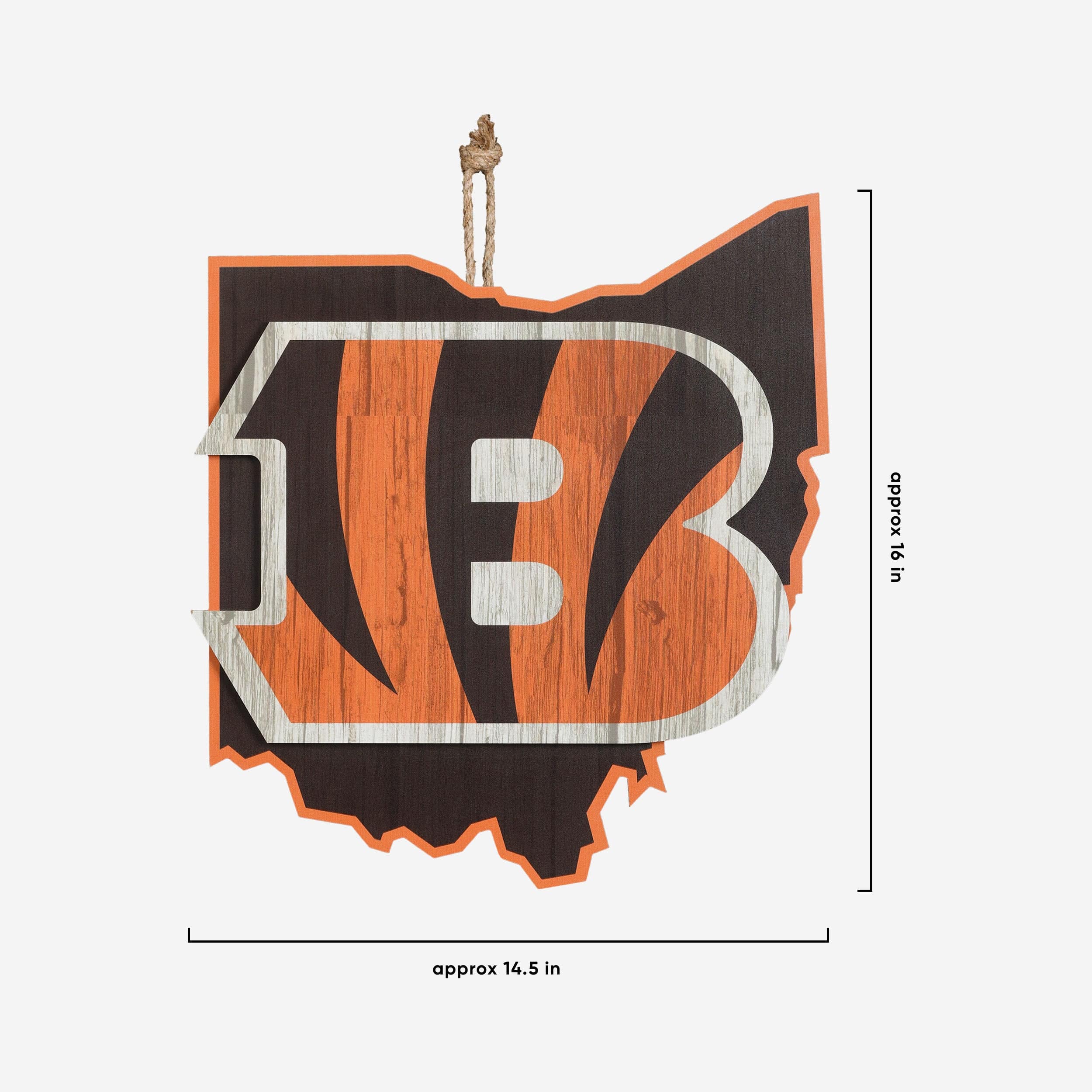 Cincinnati Bengals Wood State Sign - Image 5
