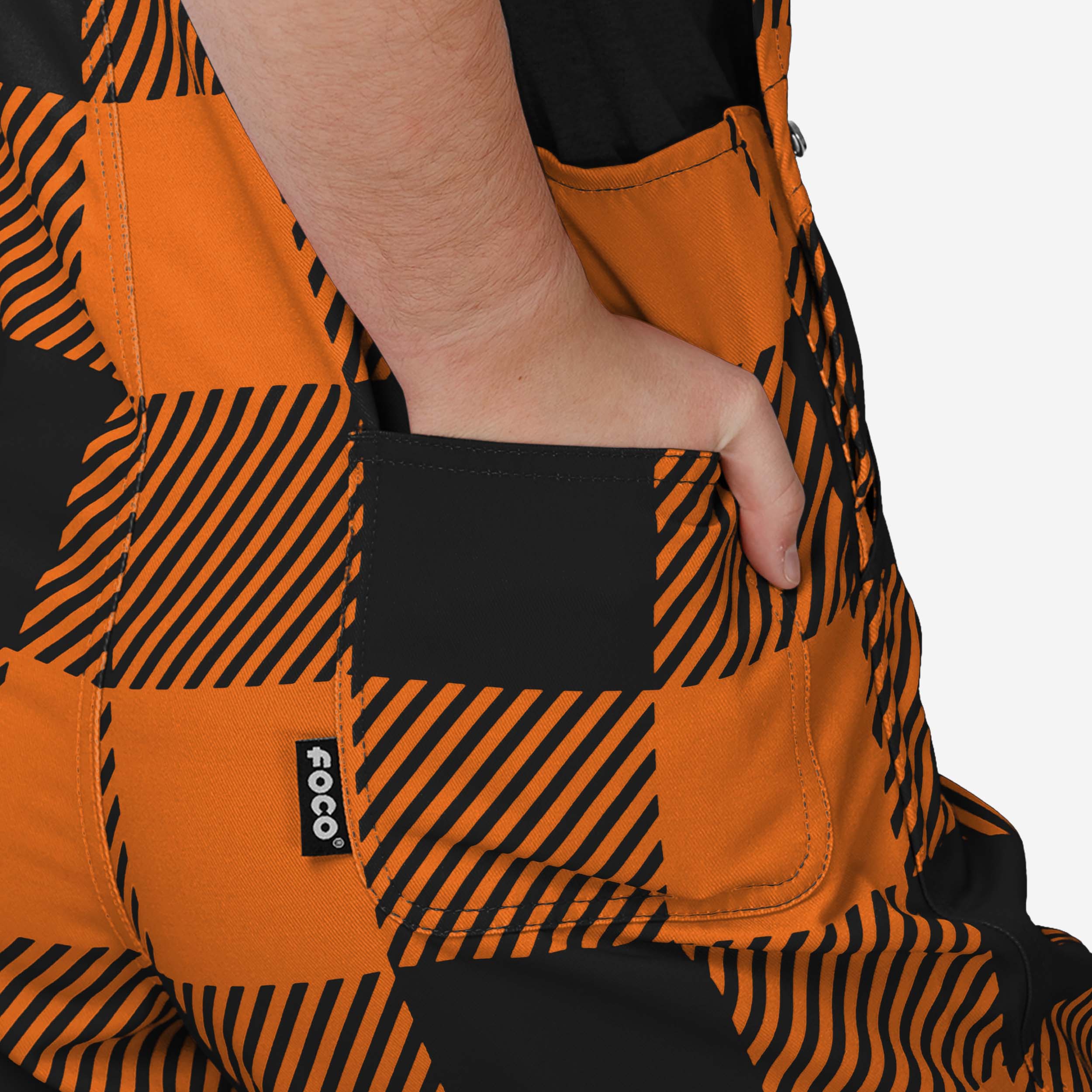 Cincinnati Bengals Youth Plaid Bib Overalls - Image 6