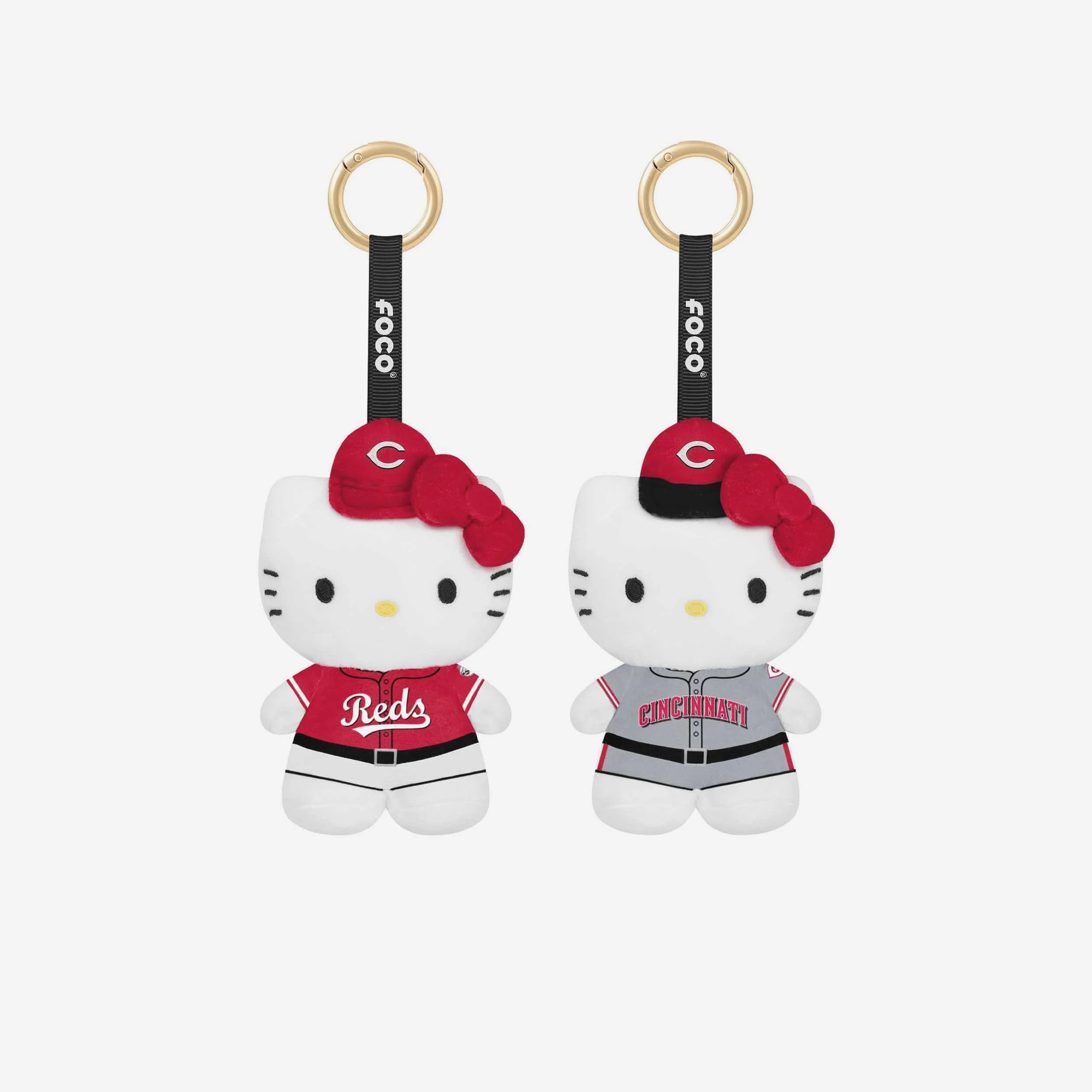 Cincinnati Reds 2 Pack Mini Plush Hello Kitty® Bag Charm Keychain