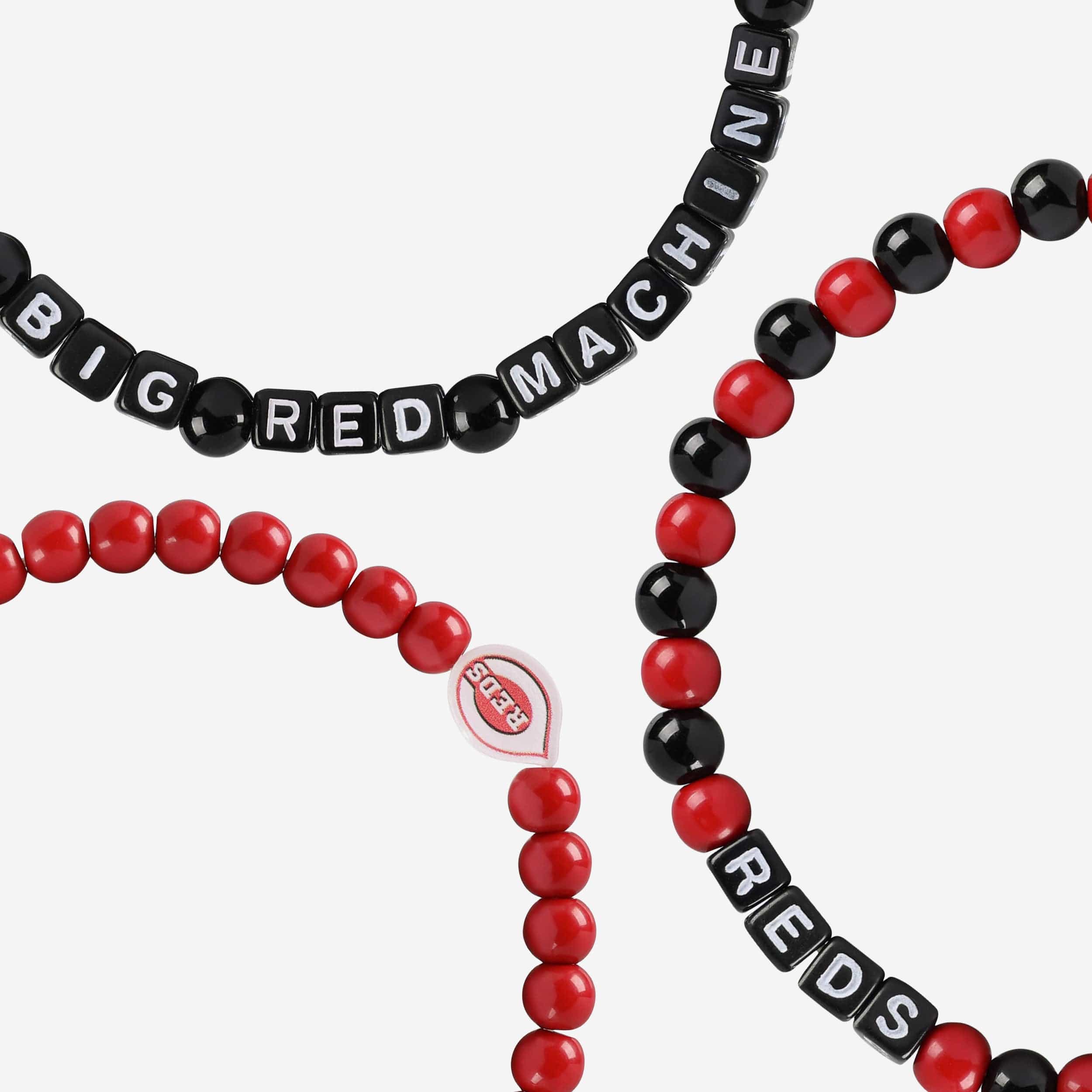 Cincinnati Reds 3 Pack Beaded Friendship Bracelet - Image 2