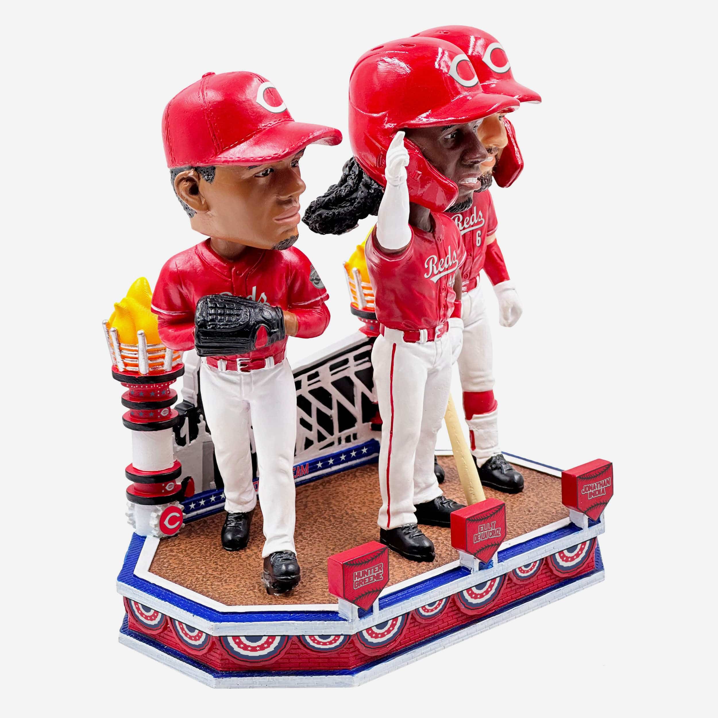 Cincinnati Reds Americas Team Mini Bobblehead Scene - Image 5