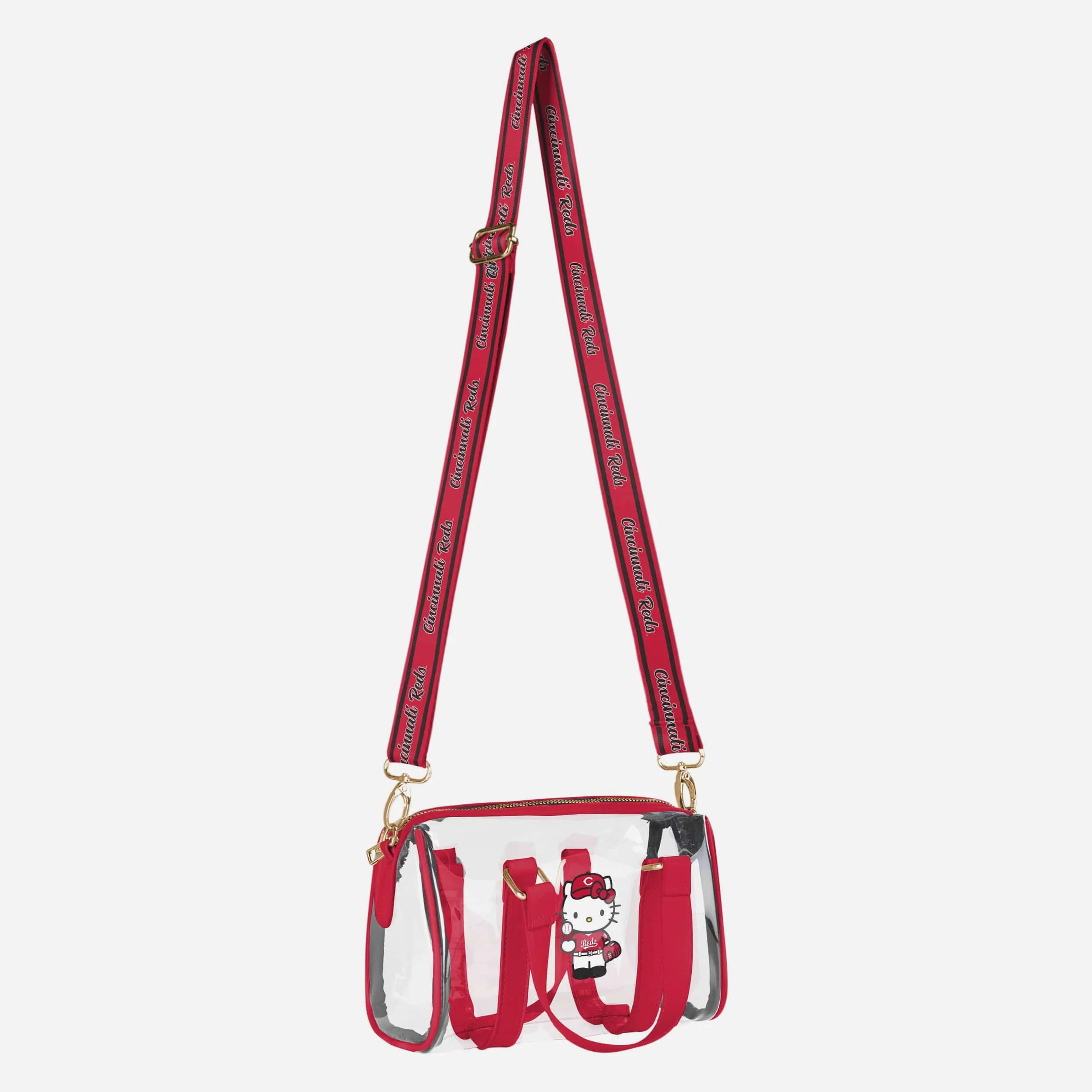 Cincinnati Reds Hello Kitty® Clear Barrel Bag - Image 2