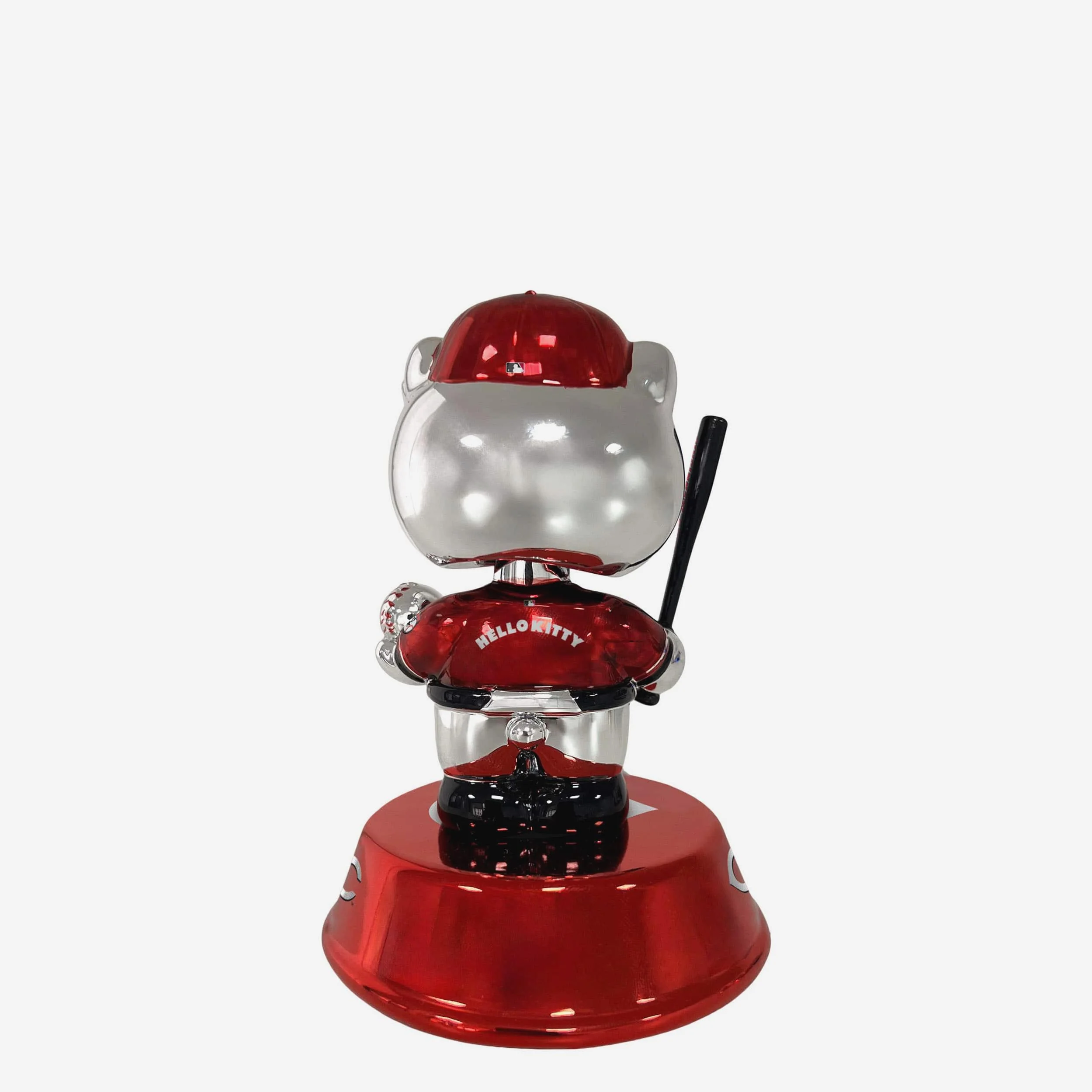 Cincinnati Reds Hello Kitty® Electroplated Edition Mini Bobblehead - Image 5