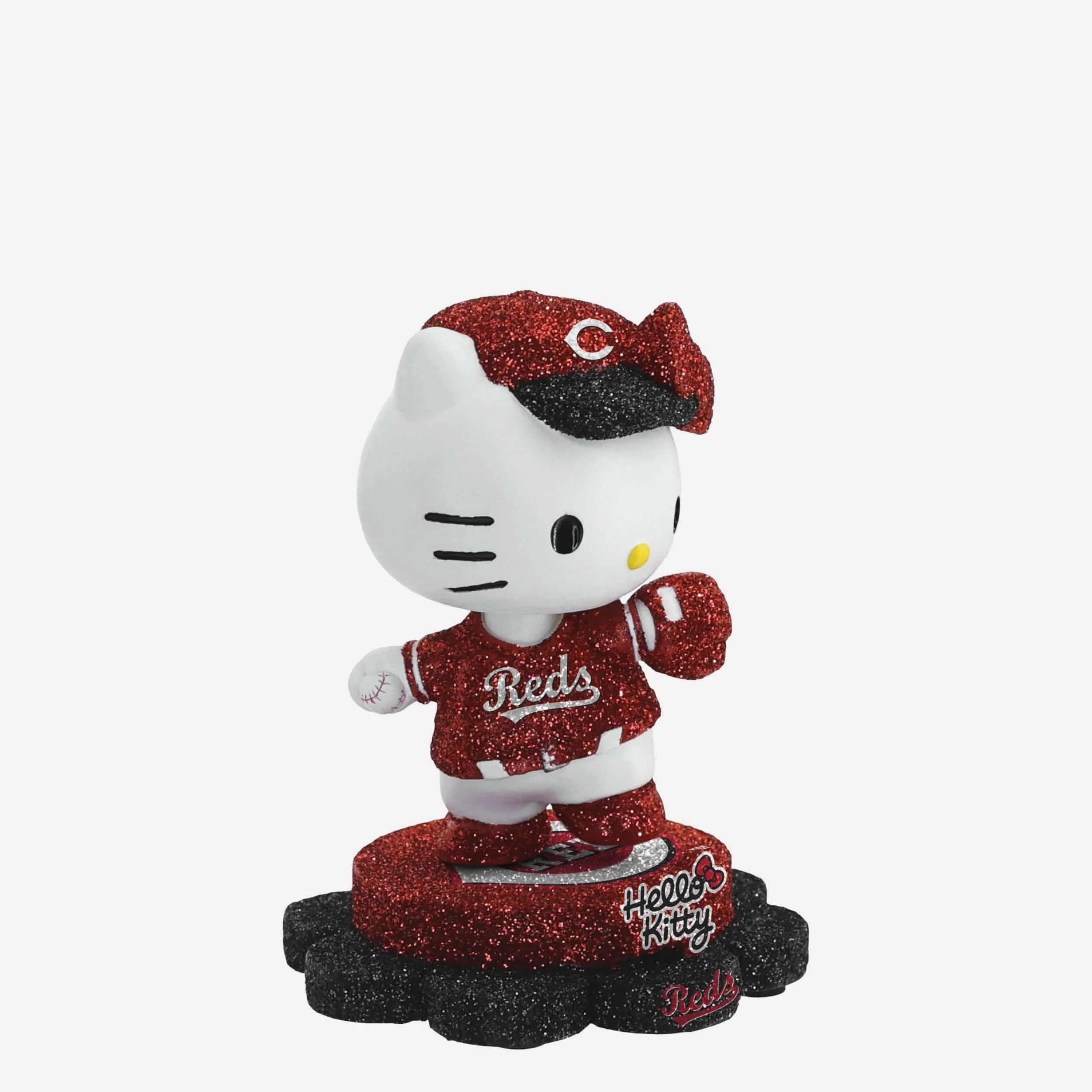 Cincinnati Reds Hello Kitty® Glitter Mini Bobblehead - Image 4
