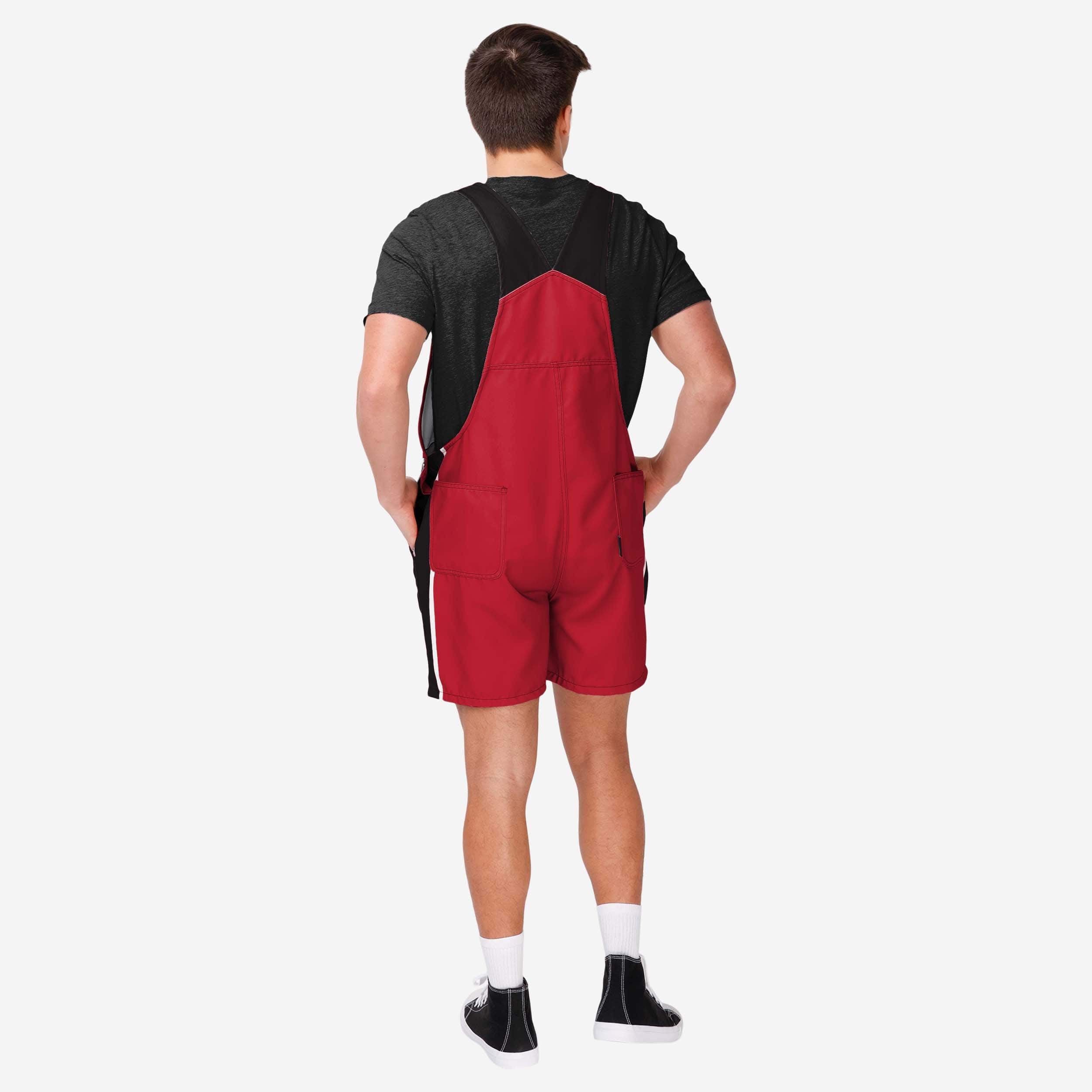 Cincinnati Reds Mens Team Stripe Bib Shortalls - Image 2