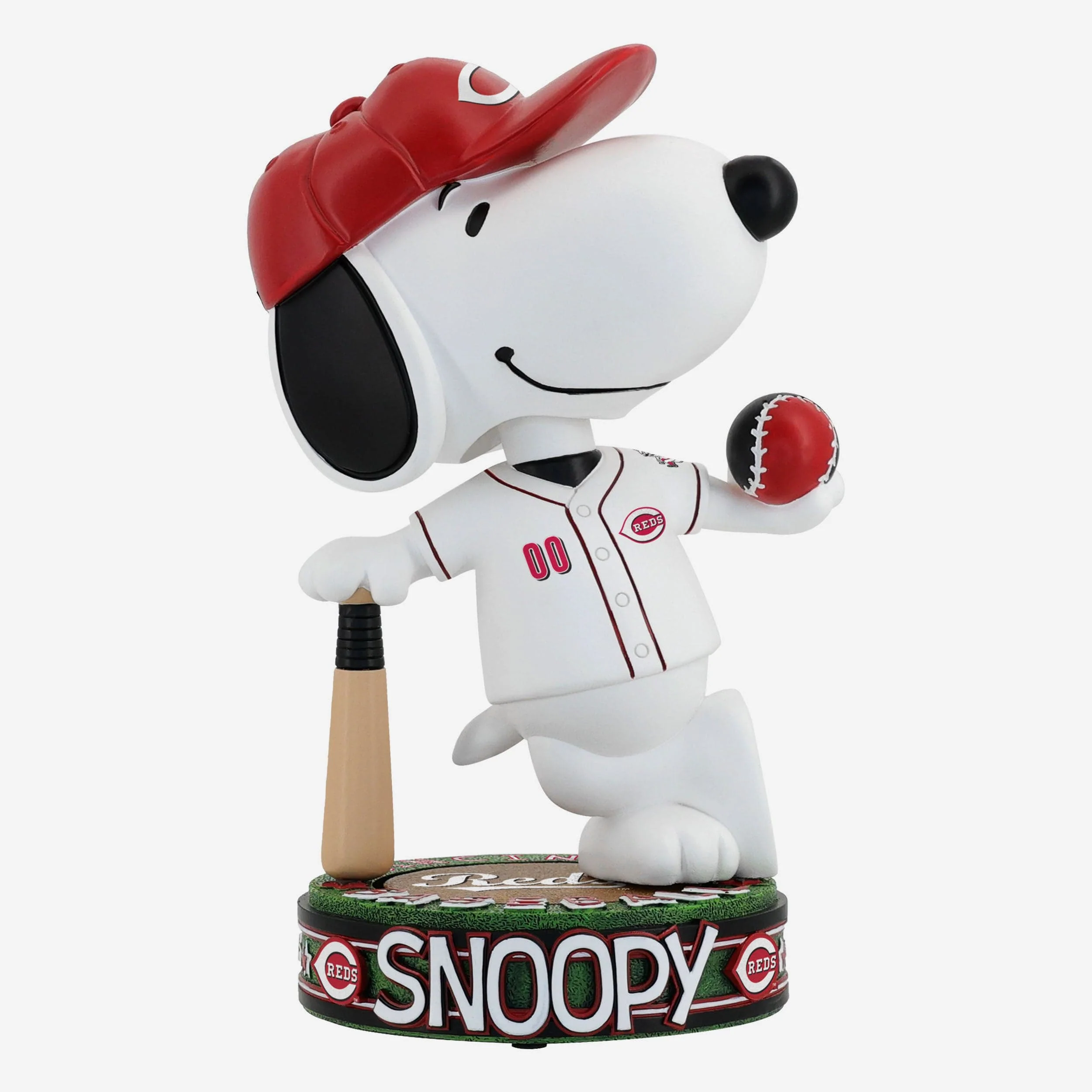 Cincinnati Reds Snoopy Peanuts Batter Up Bighead Bobblehead